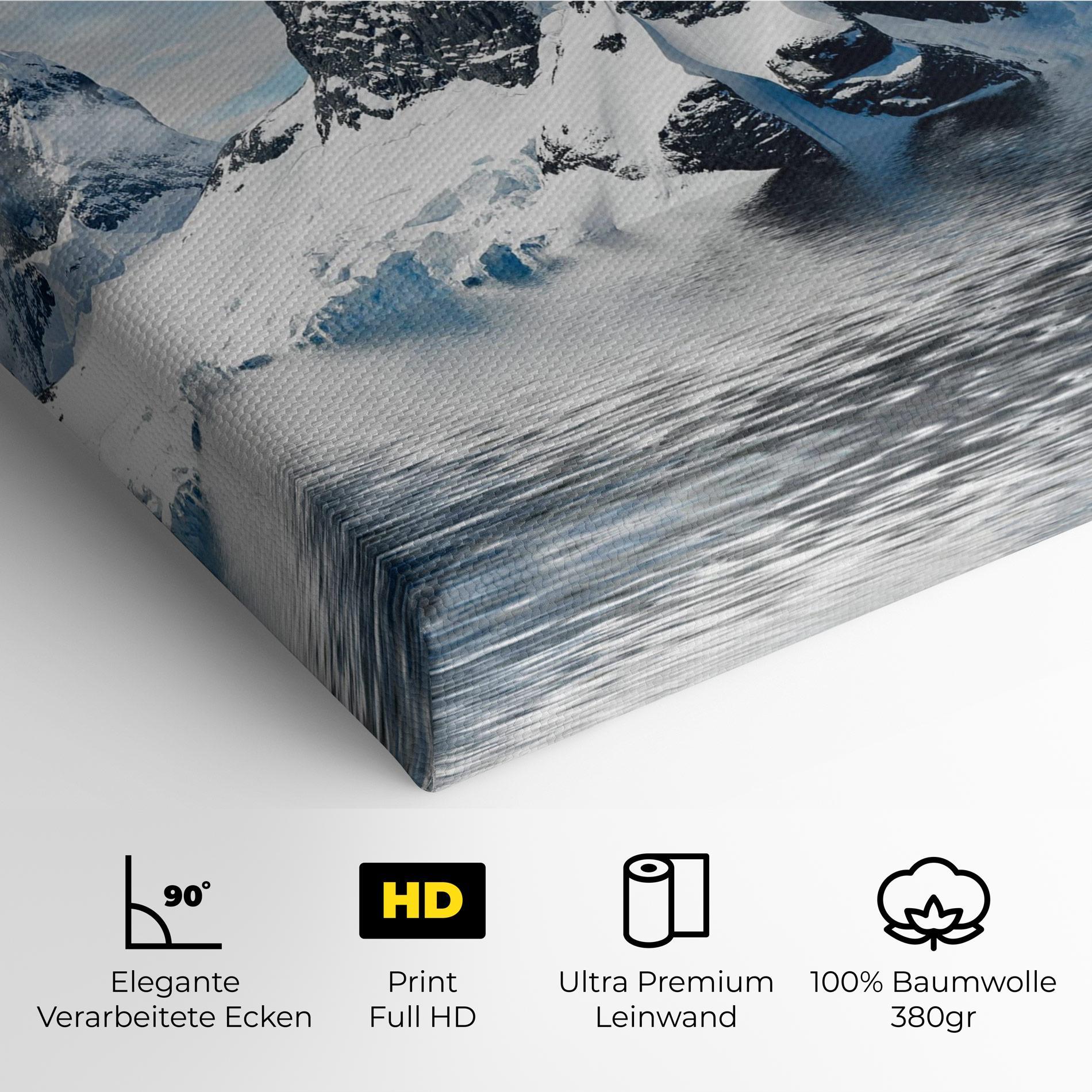 Leinwandbild Glacial Mountains mockup 4