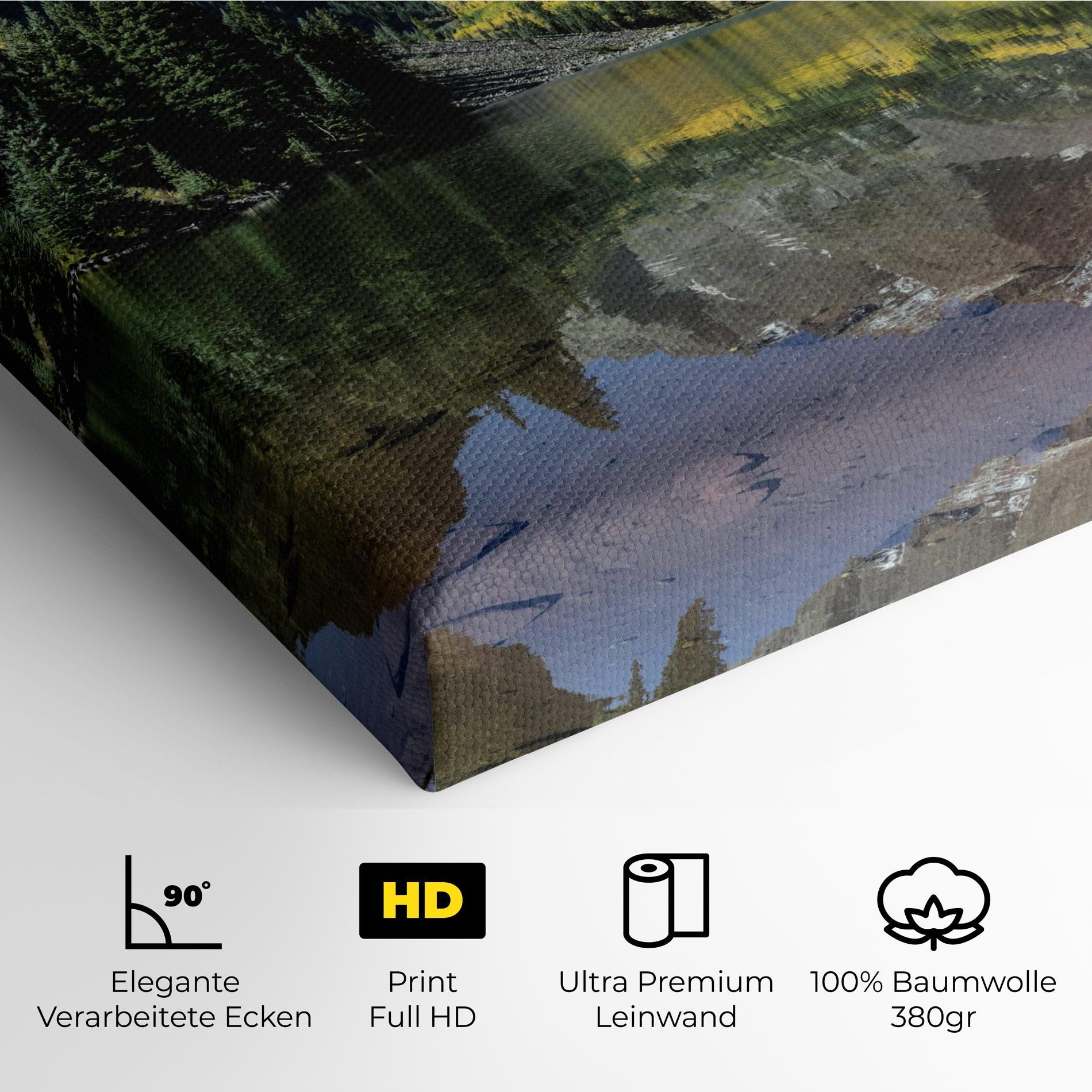 Leinwandbild Lake Green Mountain mockup 4