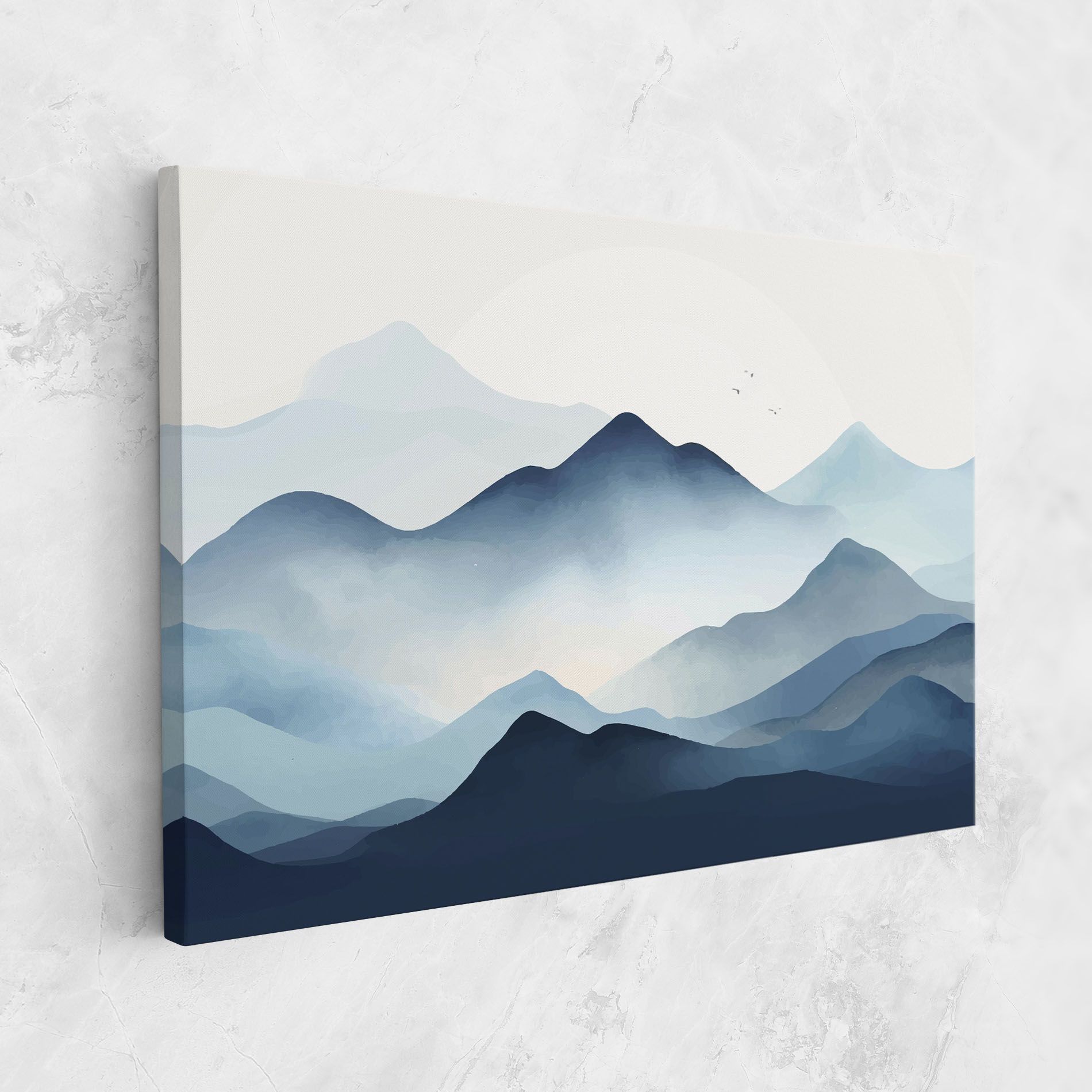 Blue Foggy Mountain mockup 1