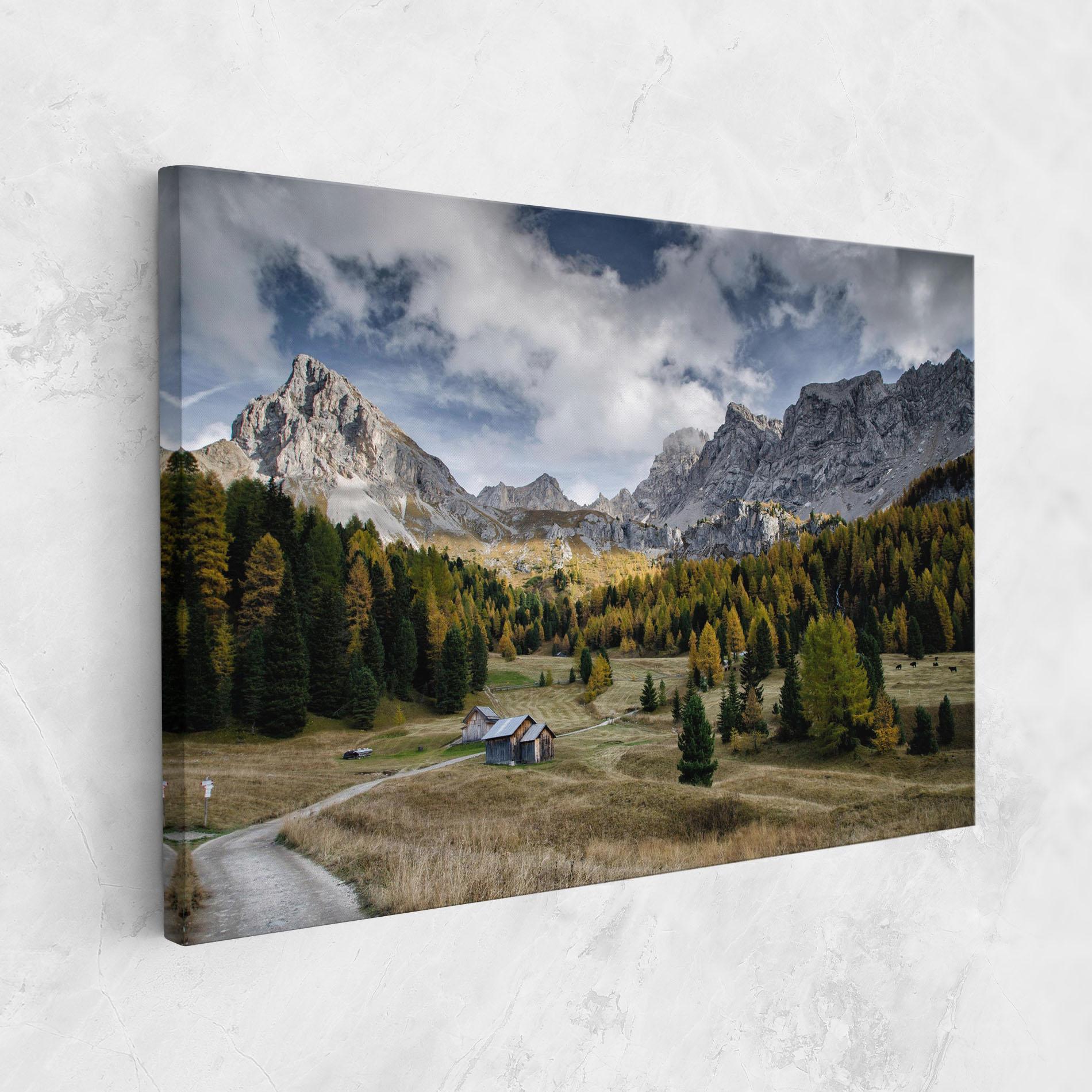 Leinwandbild Cloudy Mountains View mockup 1