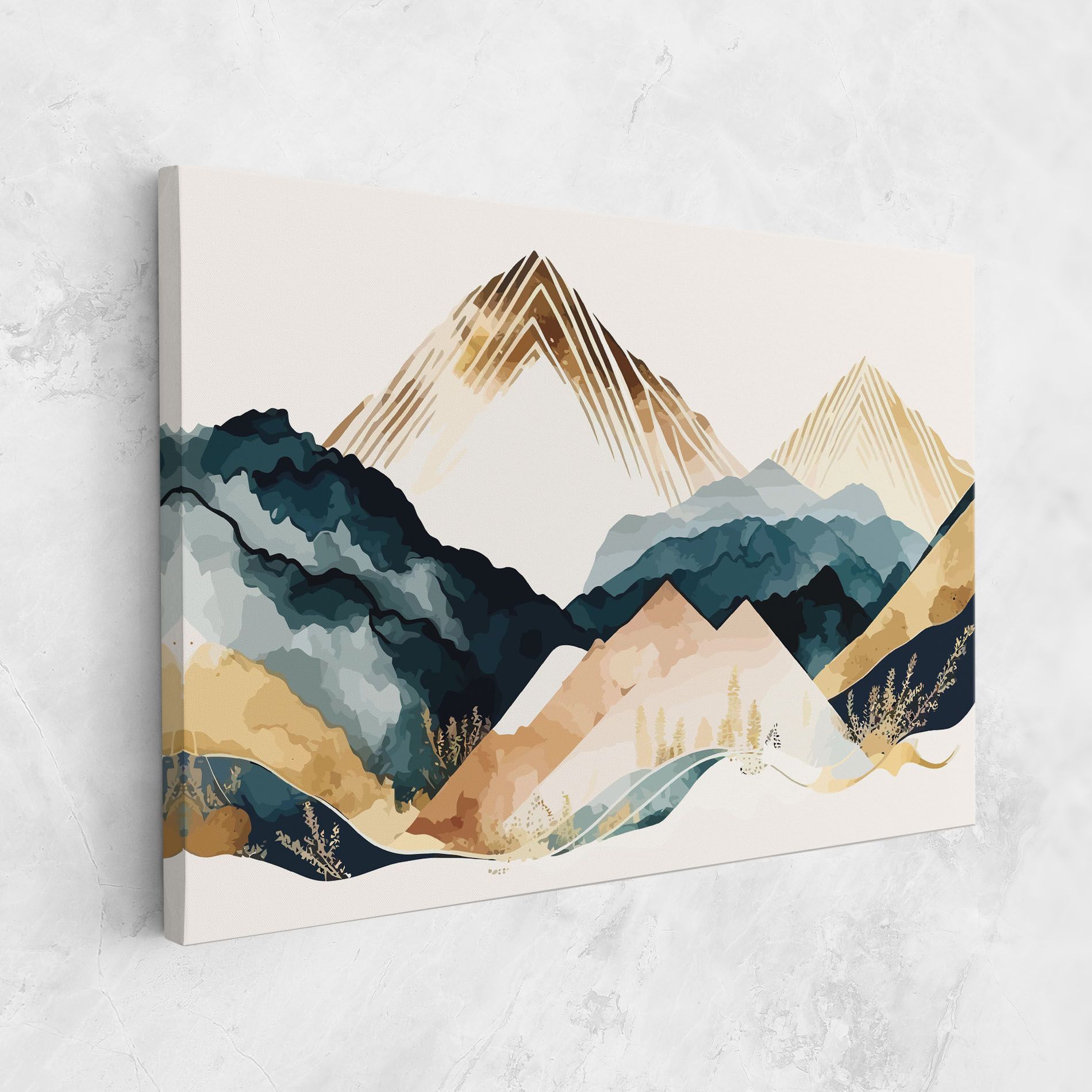 Gold Green Mountain mockup 1