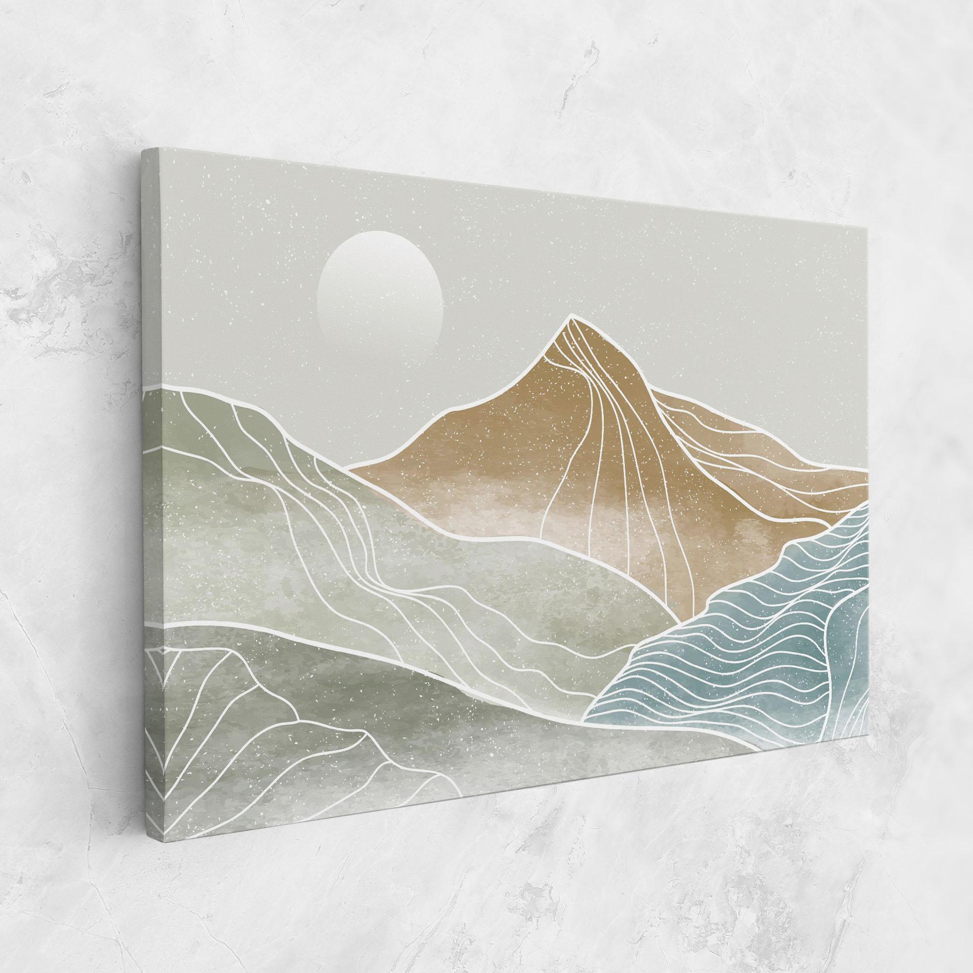 Leinwandbild Minimal Mountain mockup 1