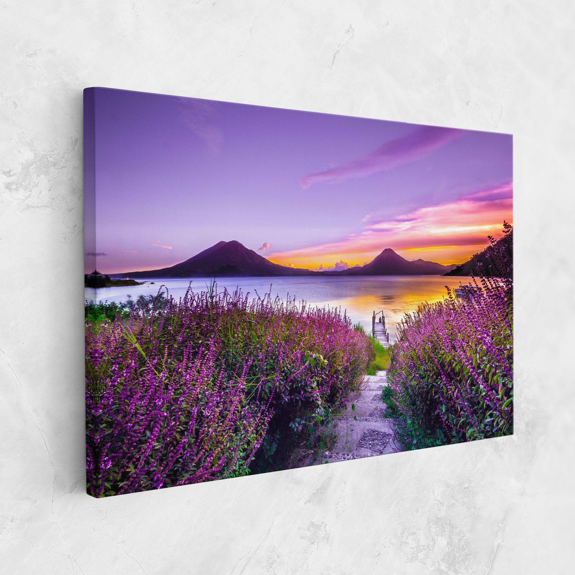 Leinwandbild Purple Lake mockup 1
