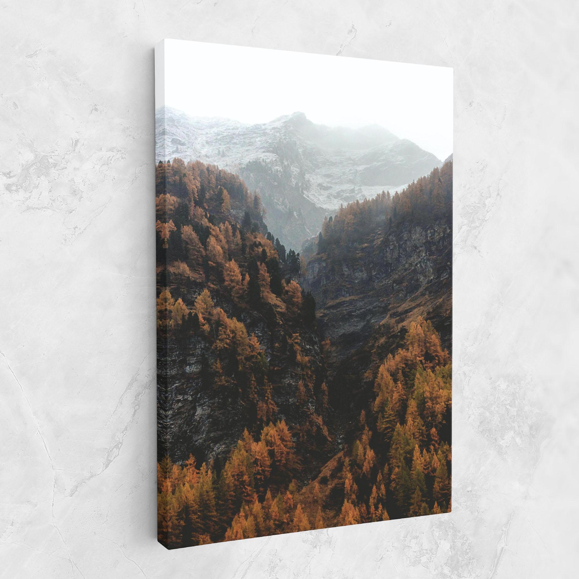 Leinwandbild Autumn Mountain mockup 1