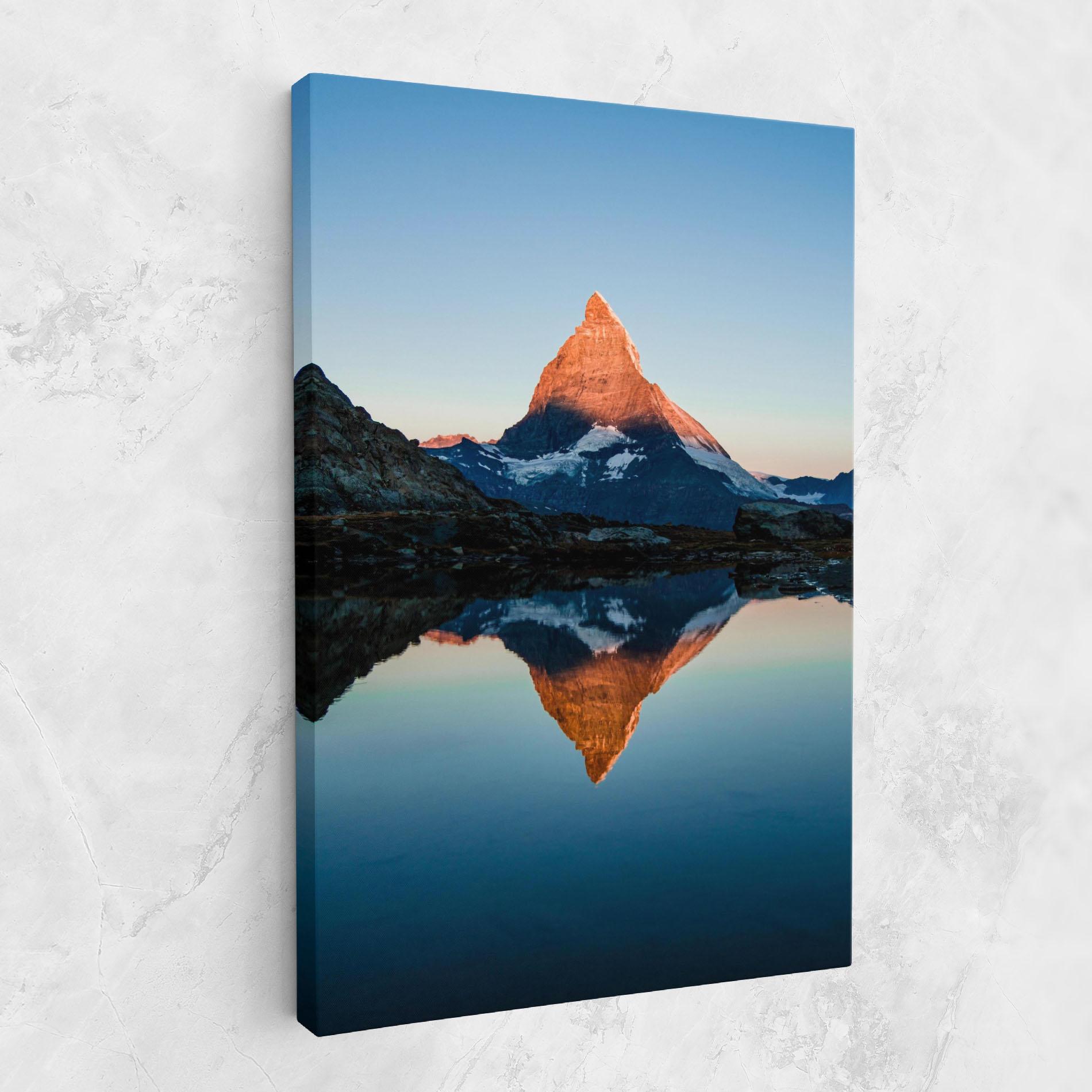 Leinwandbild Mirror Mountain mockup 1