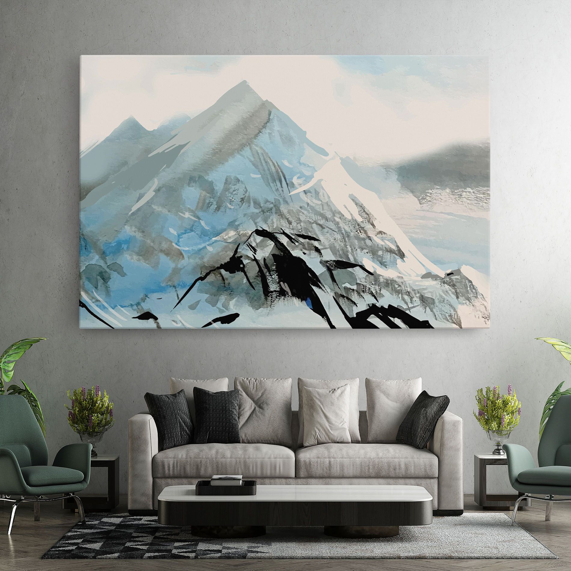 Blue Black Mountain mockup 7