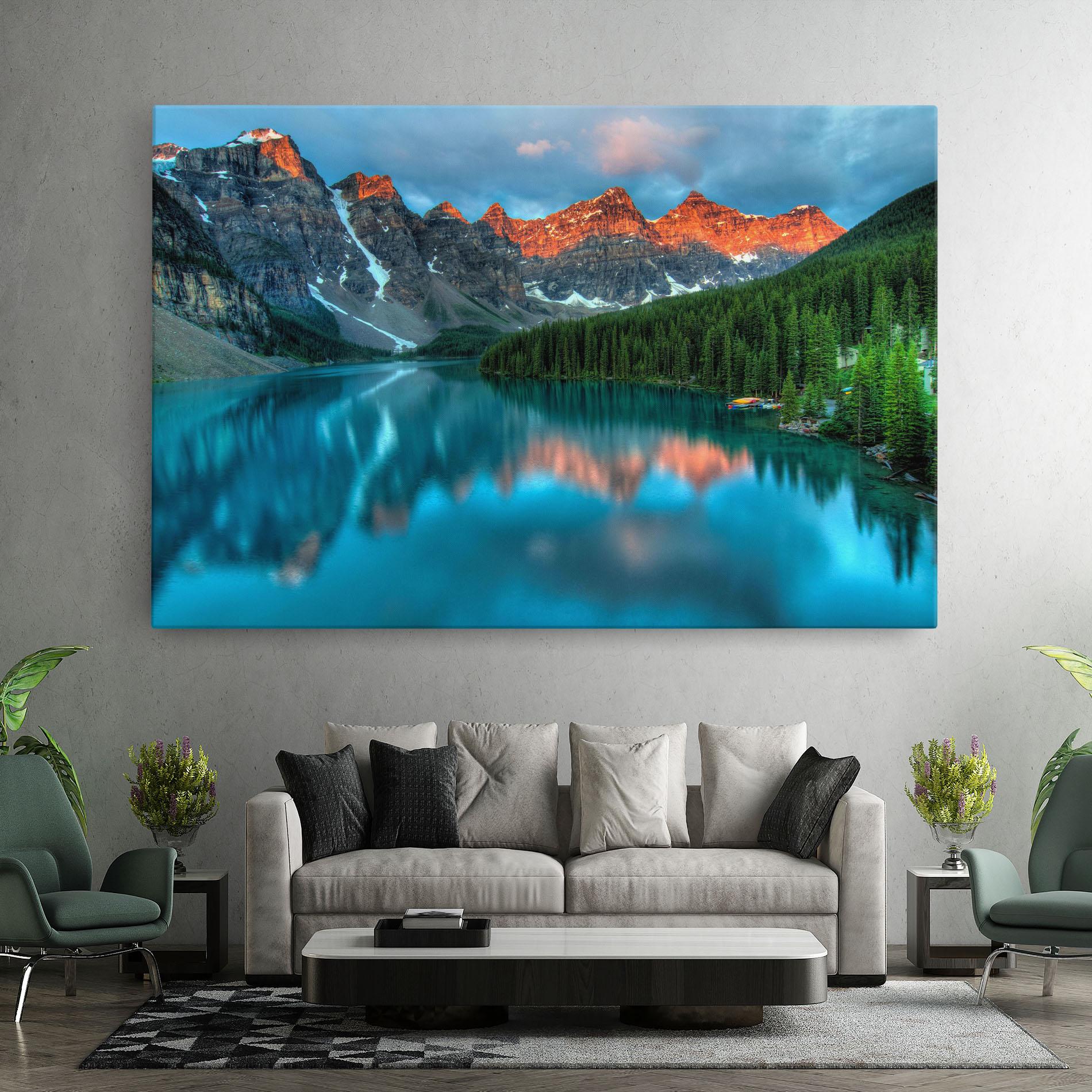 Leinwandbild Lake Reflection mockup 7