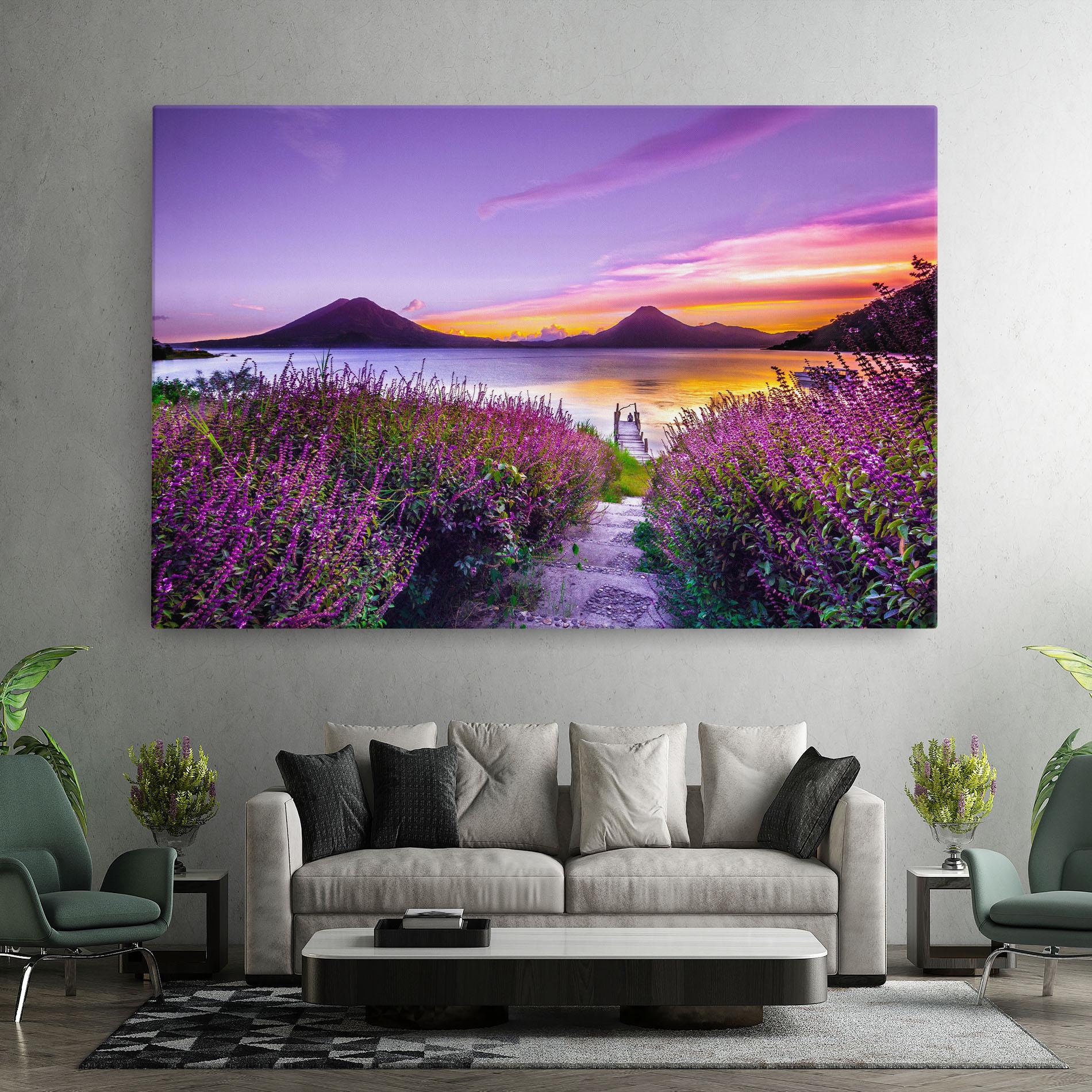Leinwandbild Purple Lake mockup 7