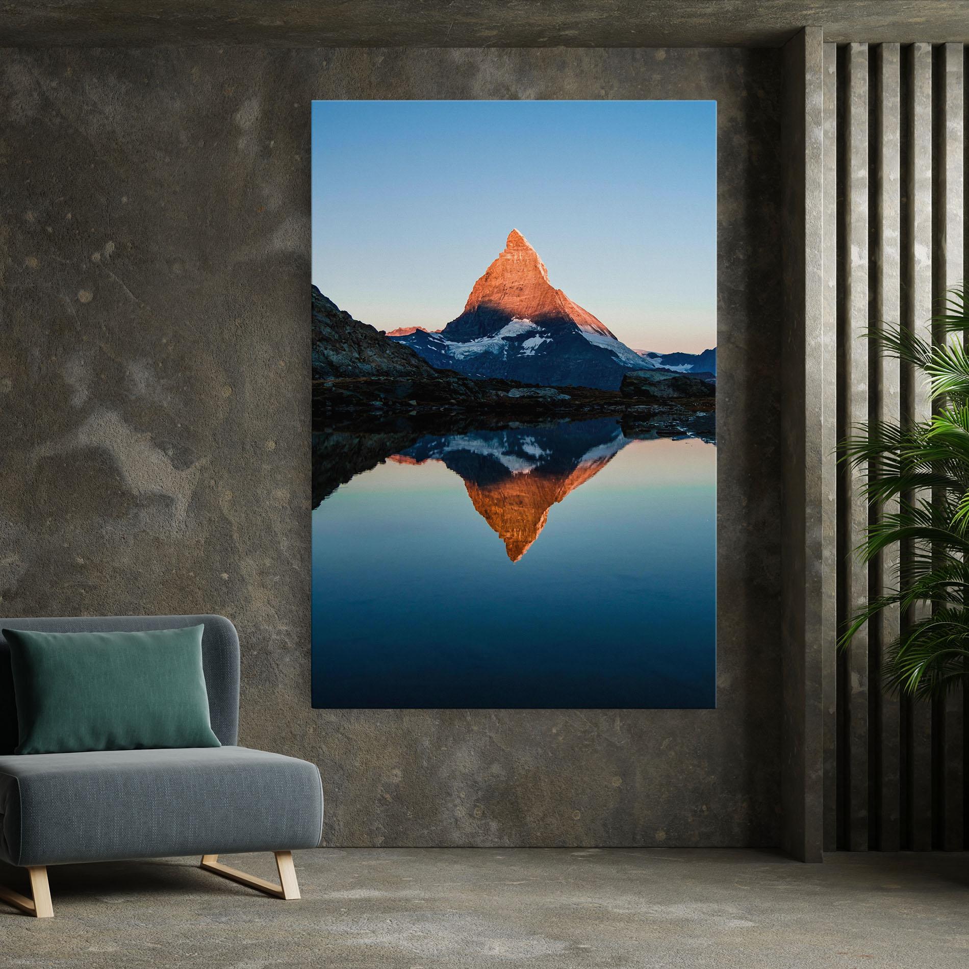 Leinwandbild Mirror Mountain mockup 7