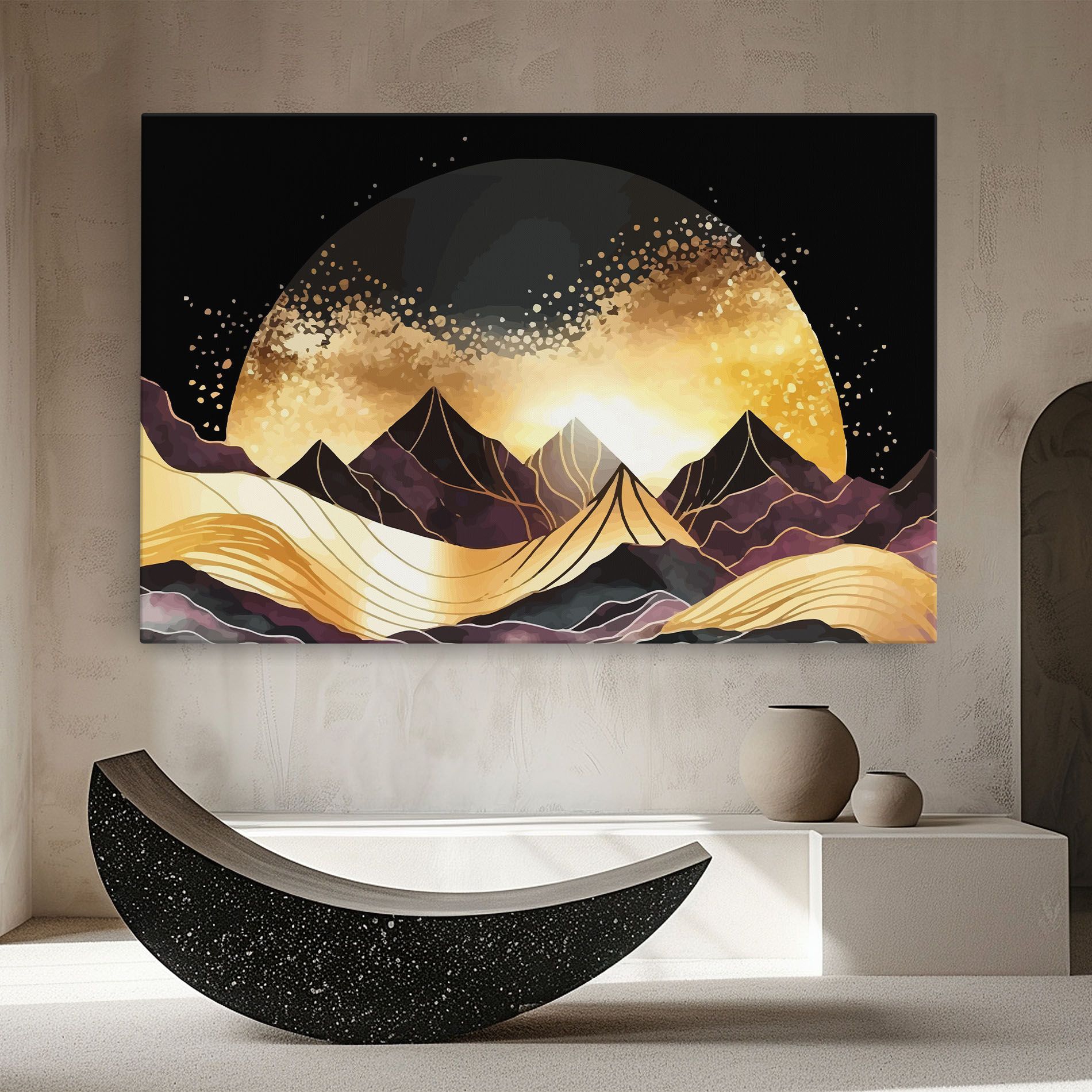 Purple Gold Mountain mockup 8