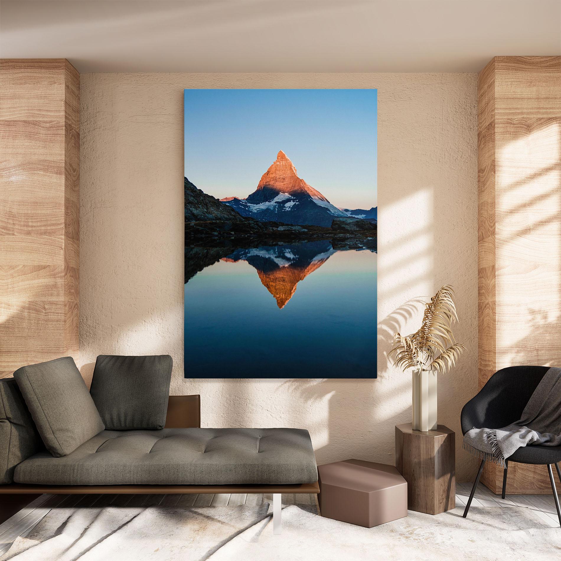Leinwandbild Mirror Mountain mockup 8