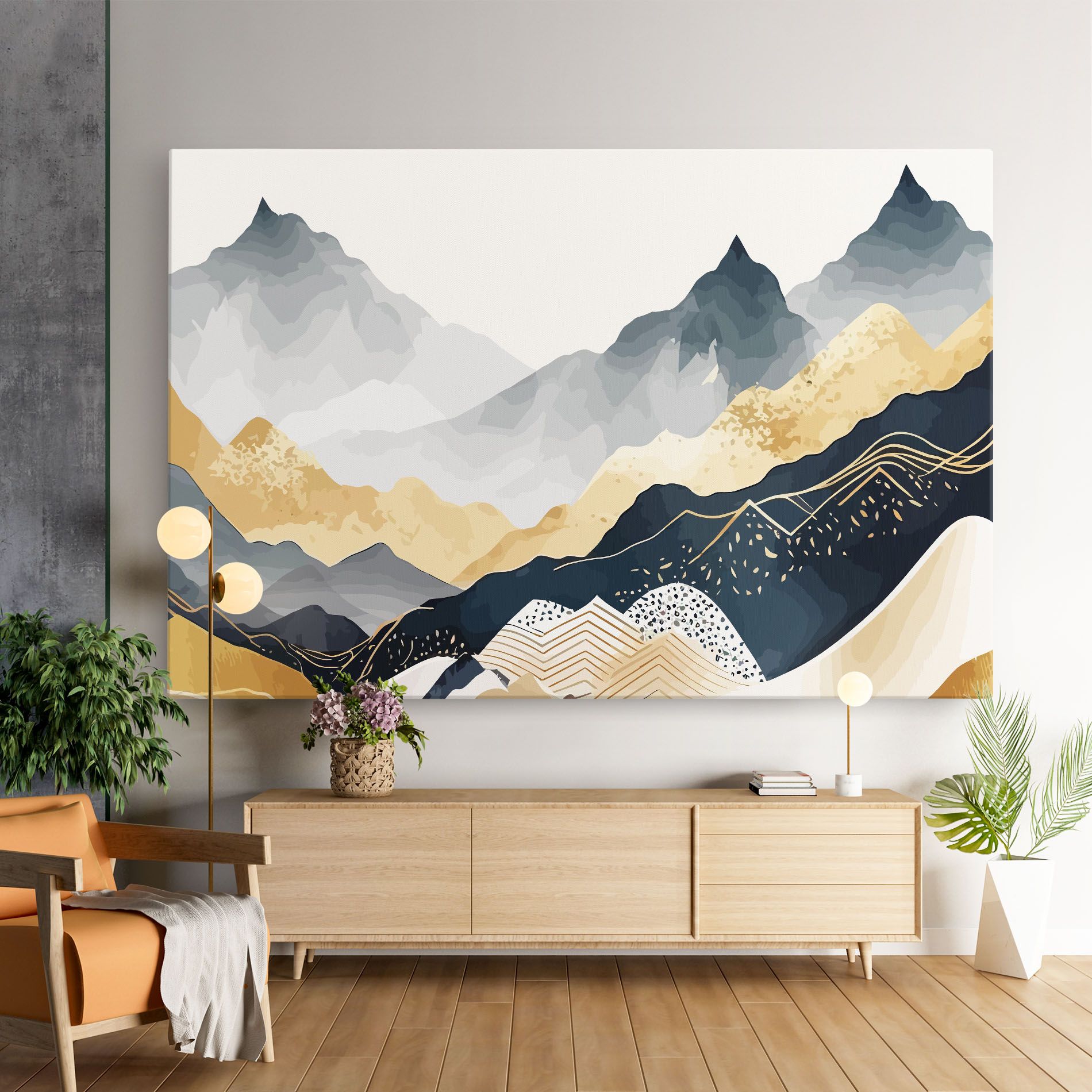 Blue Gold Mountain mockup 9