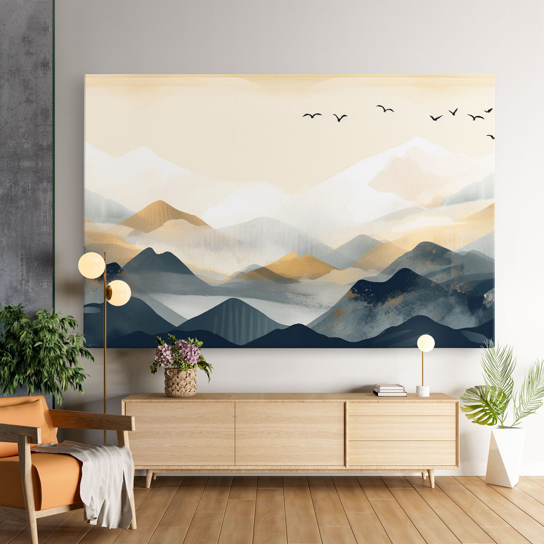 Gold Foggy Blue mockup 9