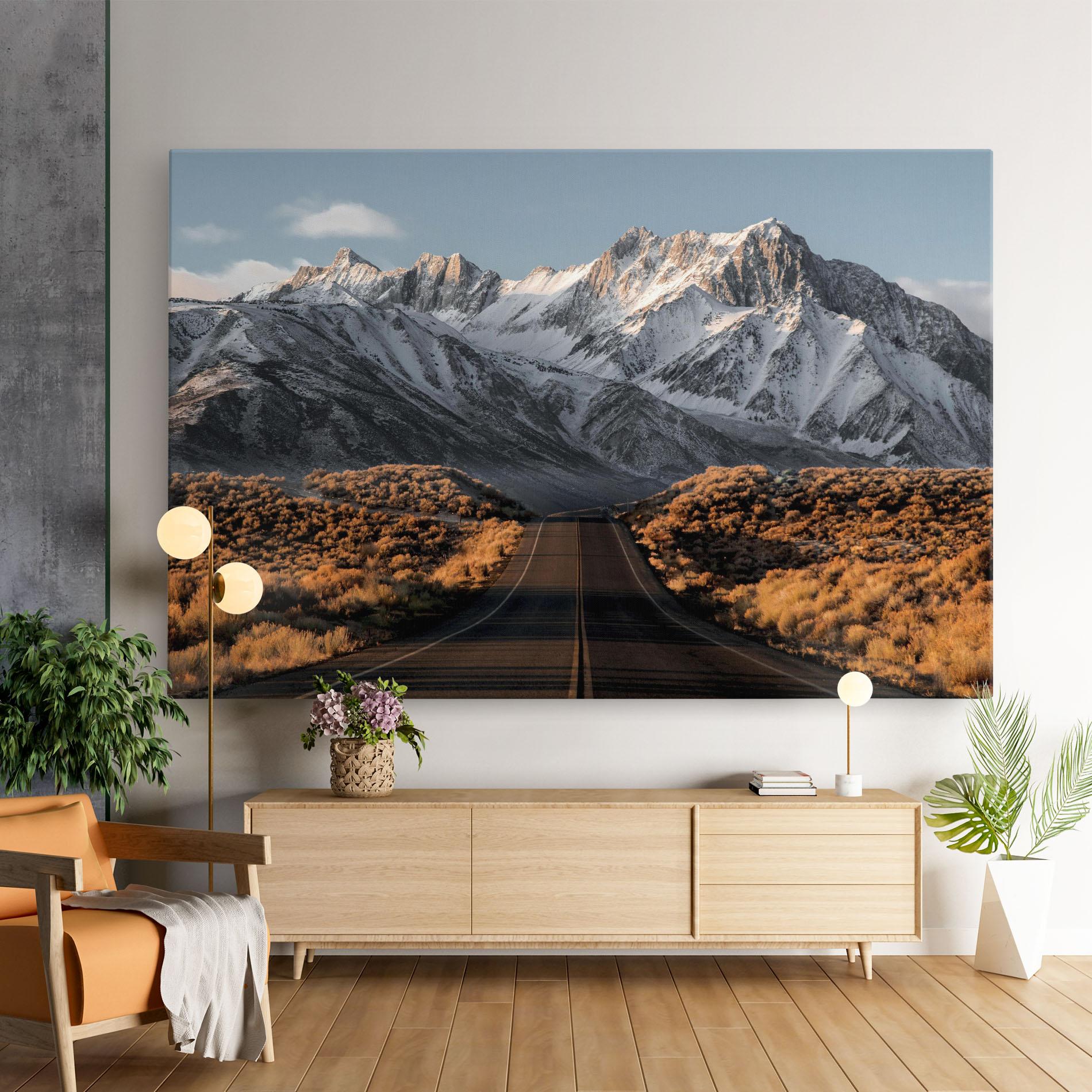 Leinwandbild Nice Mountain Road mockup 9