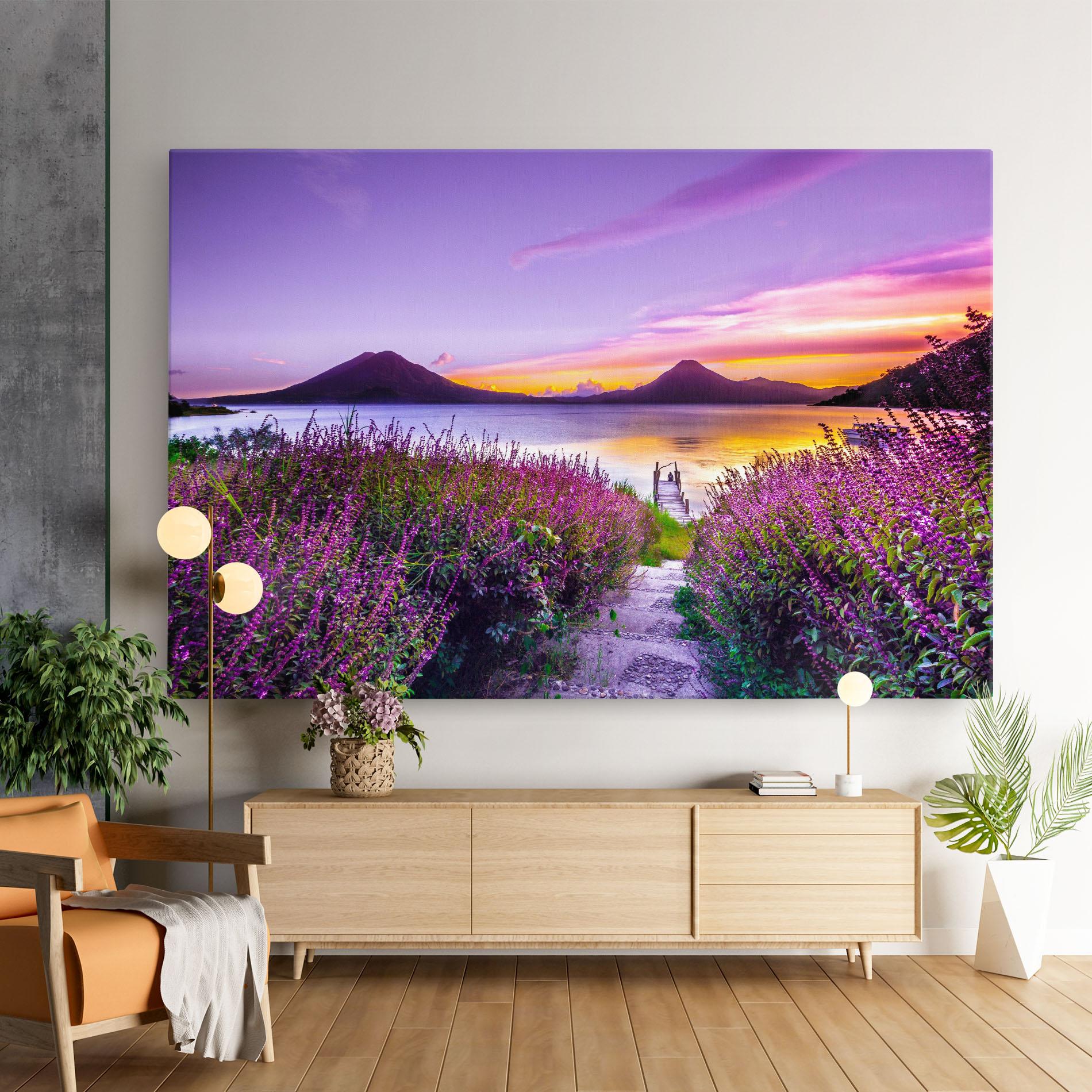 Leinwandbild Purple Lake mockup 9