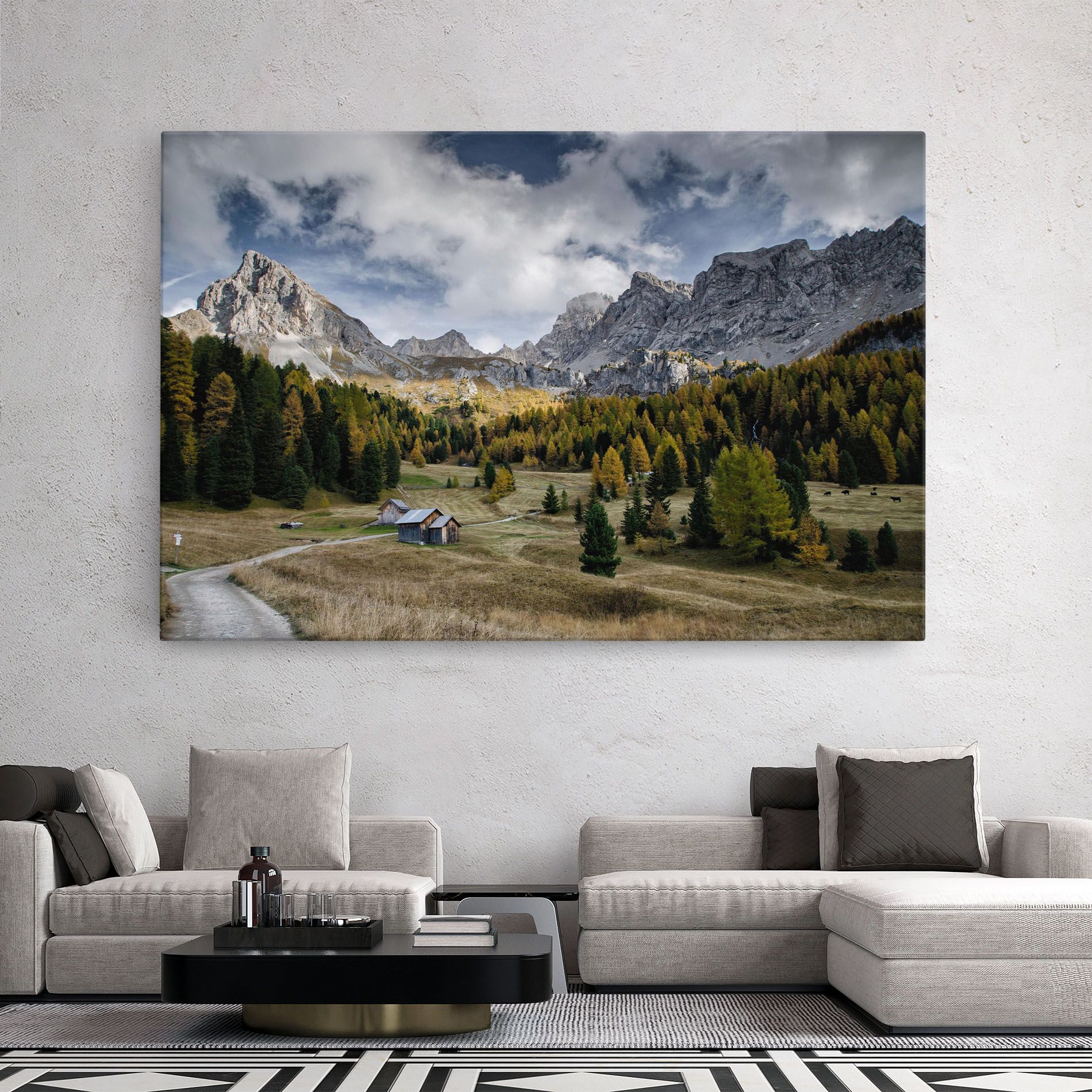 Cloudy Mountains View mockup 2