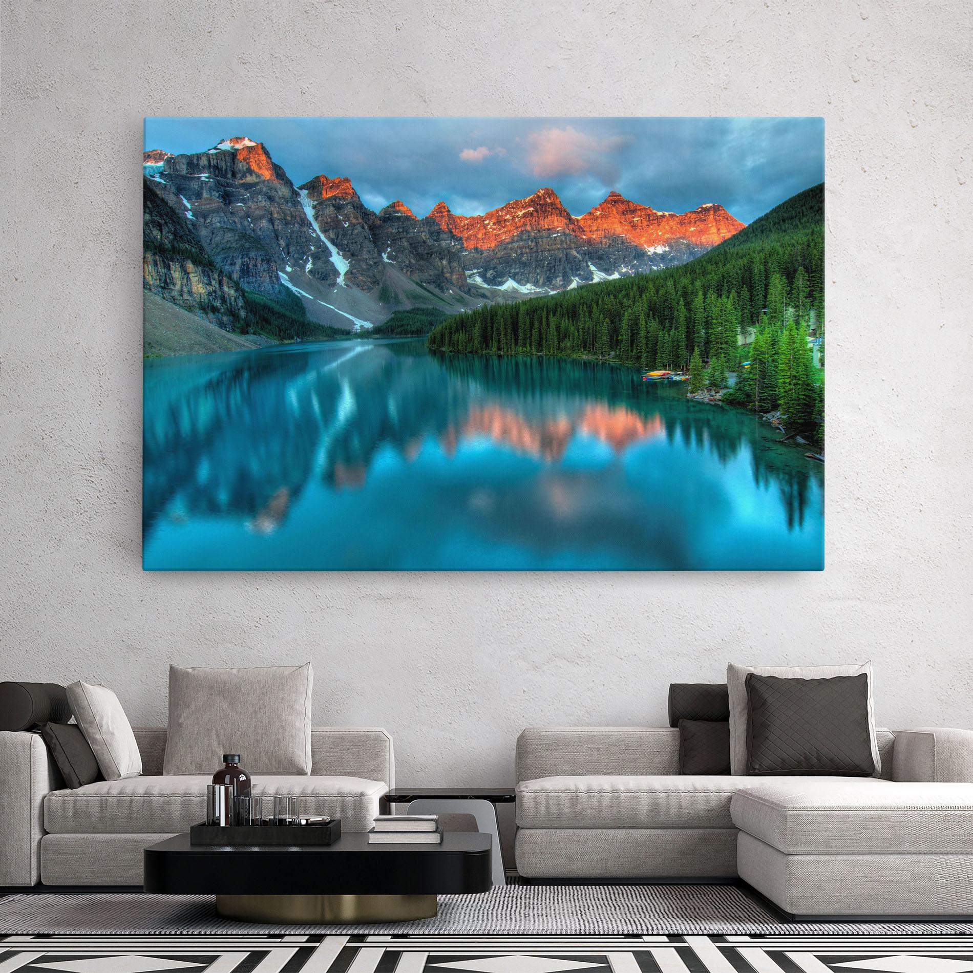 Leinwandbild Lake Reflection mockup 2