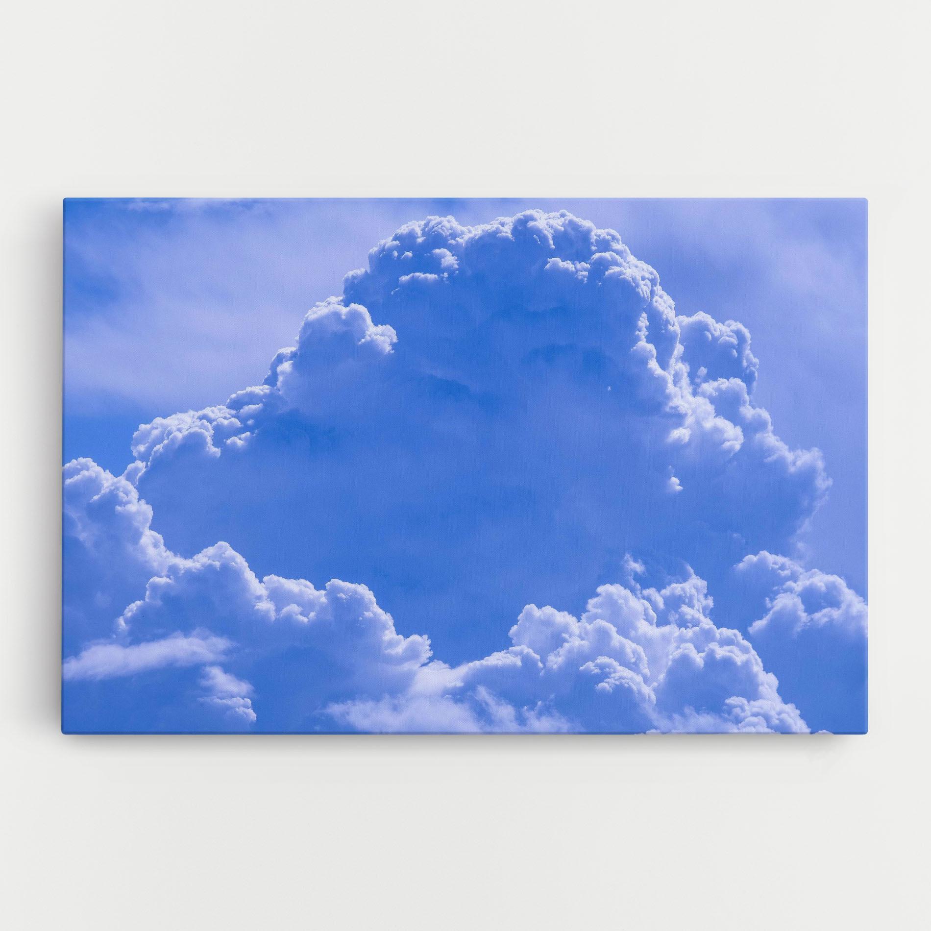 Leinwandbild Big Blue Cloud mockup 0