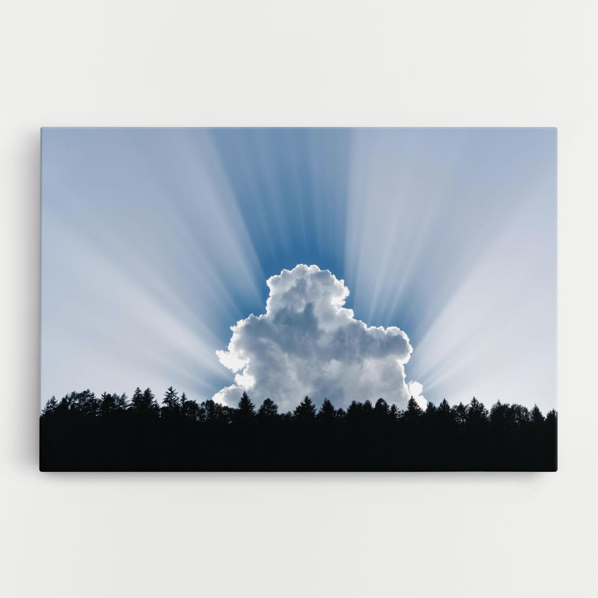 Leinwandbild Big White Cloud Light mockup 0