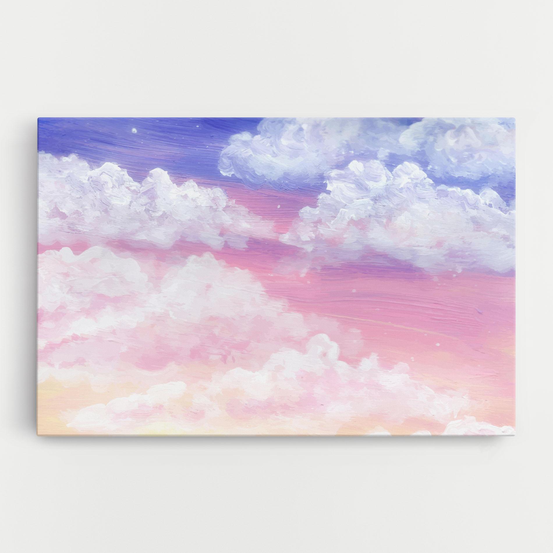 Leinwandbild Cloud Paint Texture mockup 0