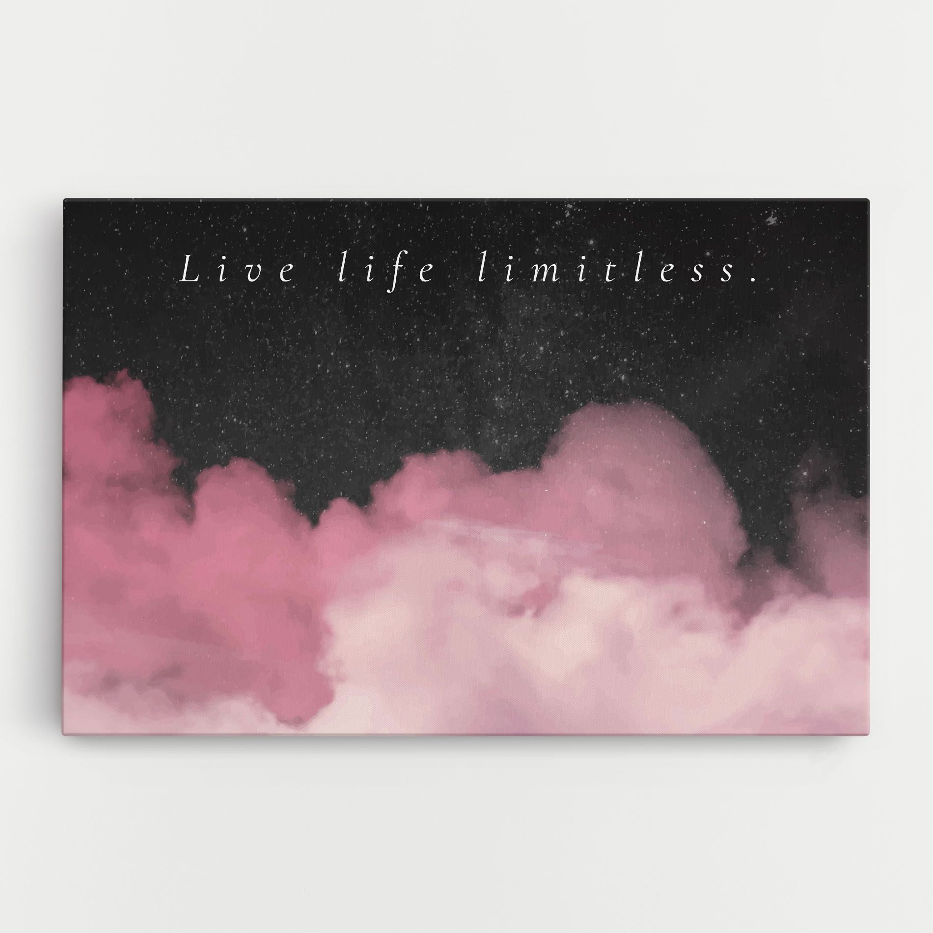 Clouds Text Pink mockup 0