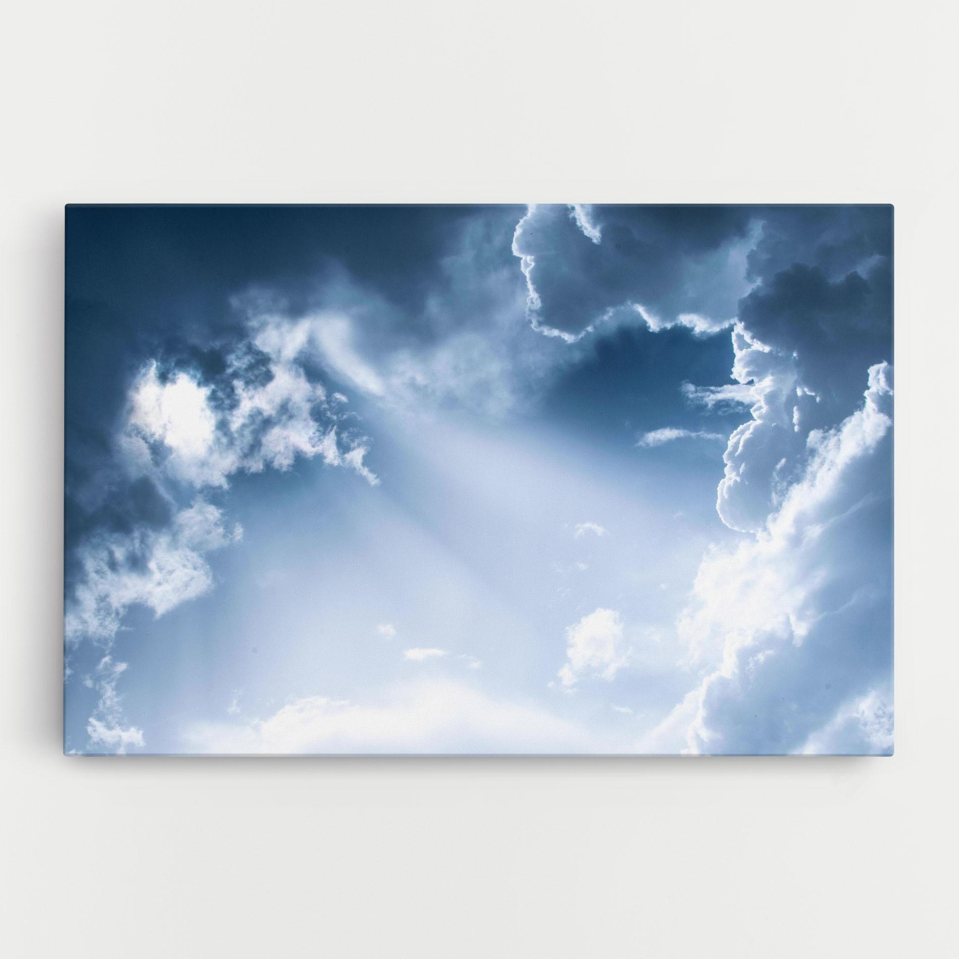 Leinwandbild Dark Blue Sky mockup 0
