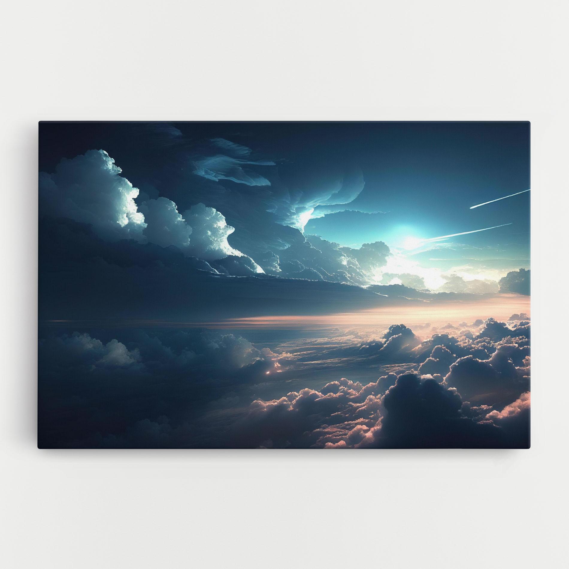 Leinwandbild Dark Clouds mockup 0