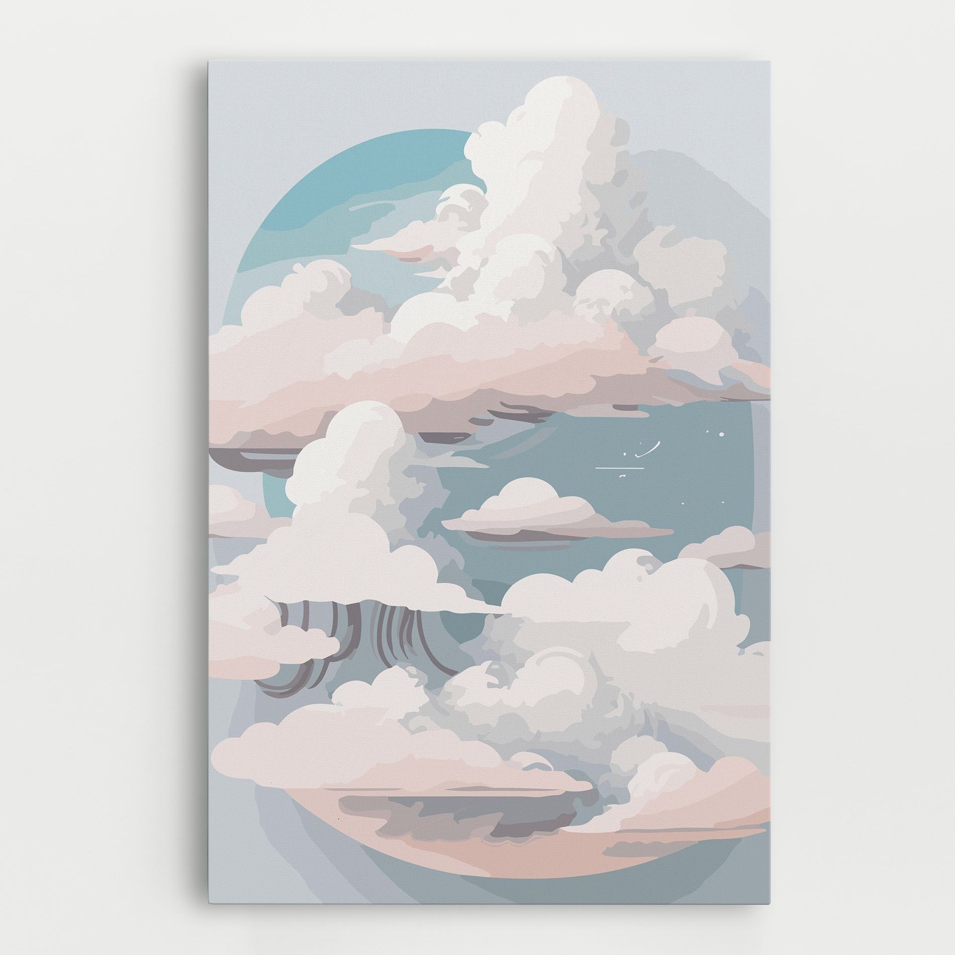 Cloud White Art mockup 0