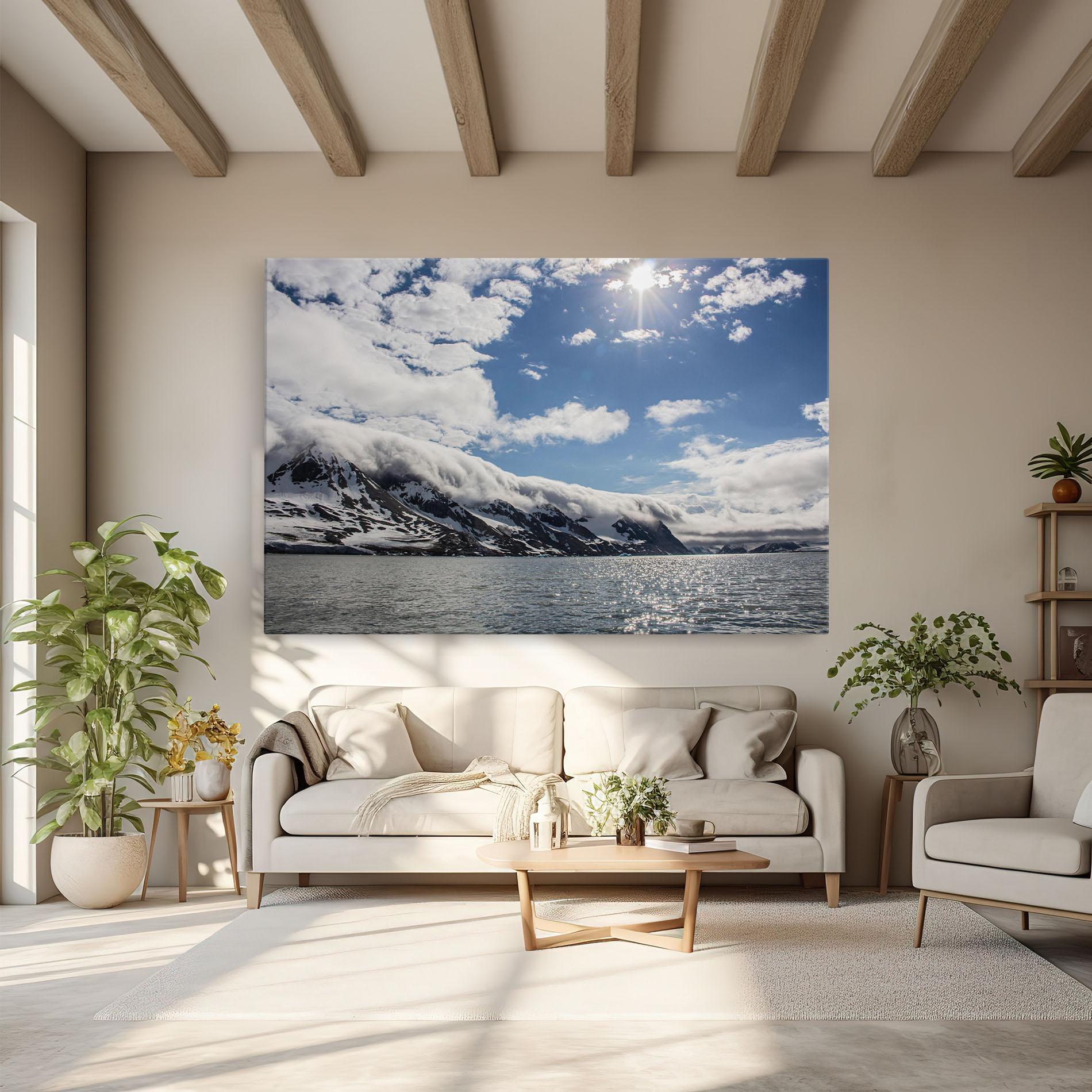 Leinwandbild Clouds Over Ice mockup 6