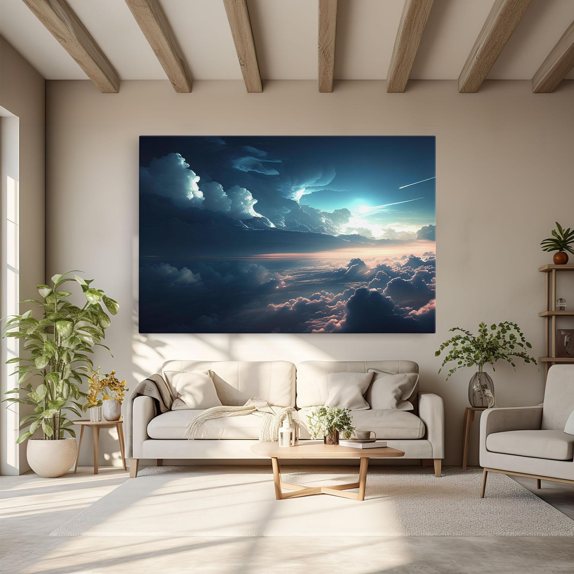 Leinwandbild Dark Clouds mockup 6