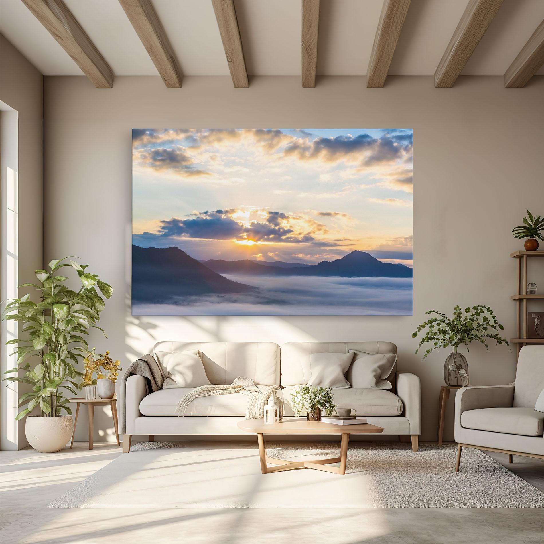 Leinwandbild Fantastic Clouds mockup 6