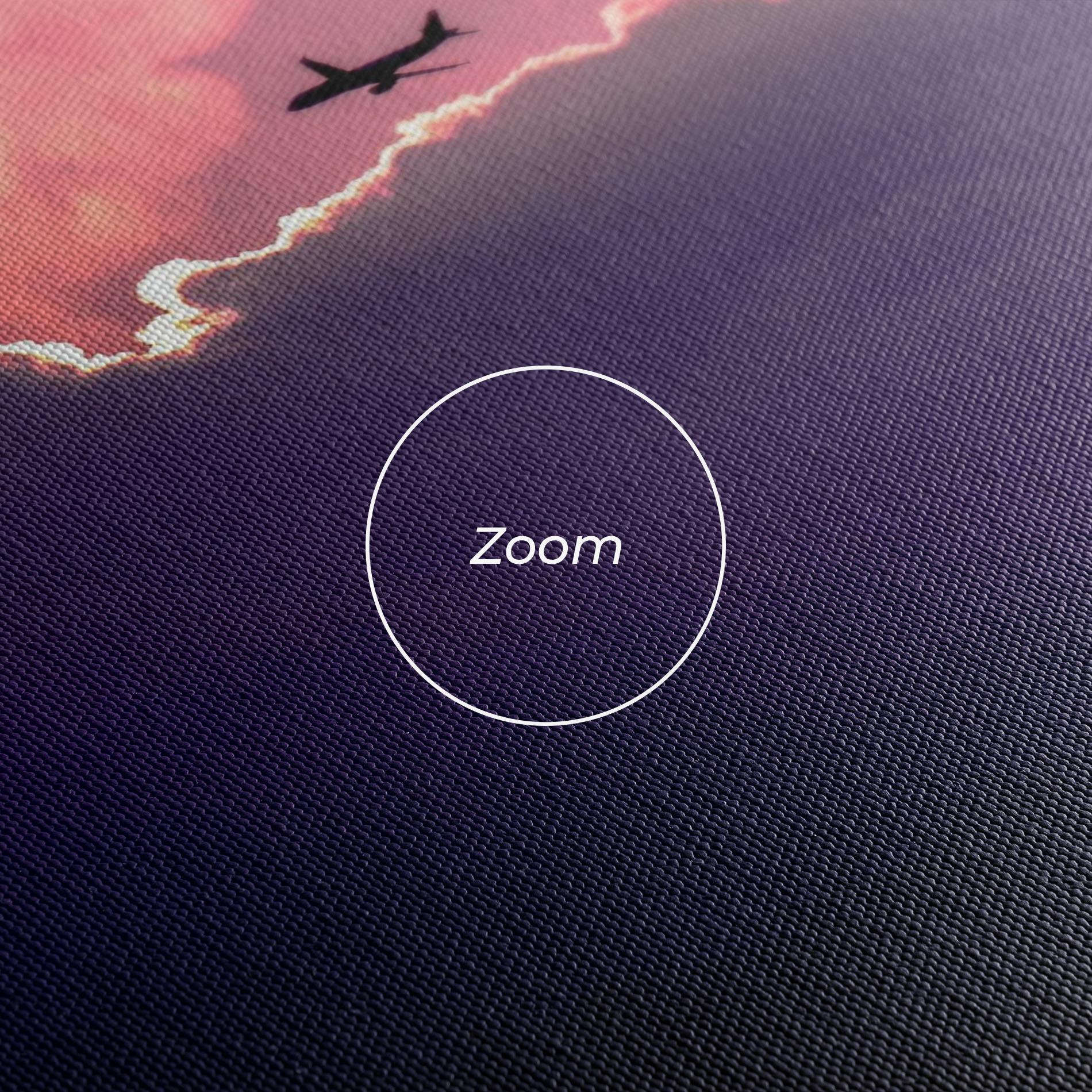 Leinwandbild Big Purple Cloud mockup 3