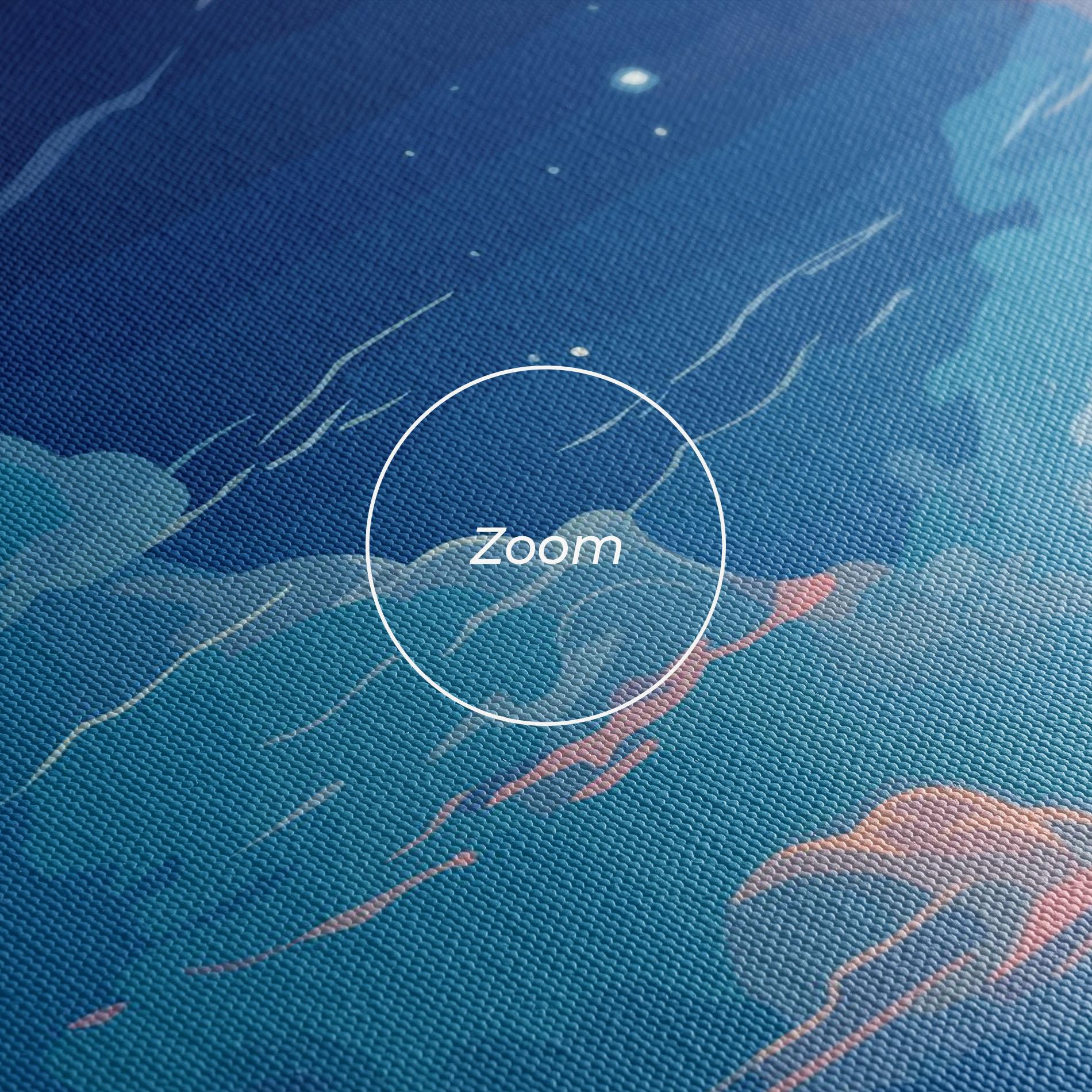 Leinwandbild Blue Cloud Moon mockup 3