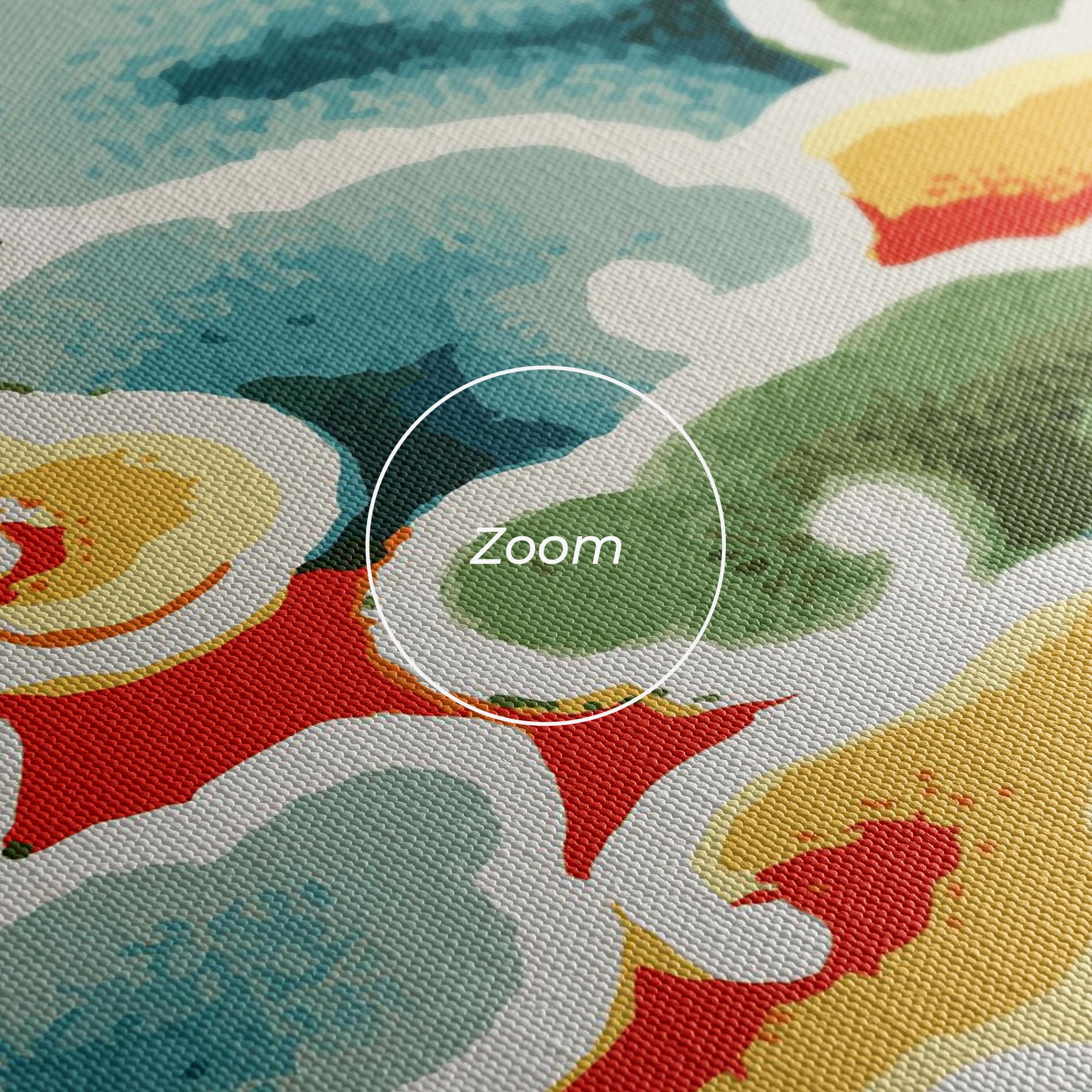 Leinwandbild Green Blue Clouds mockup 3