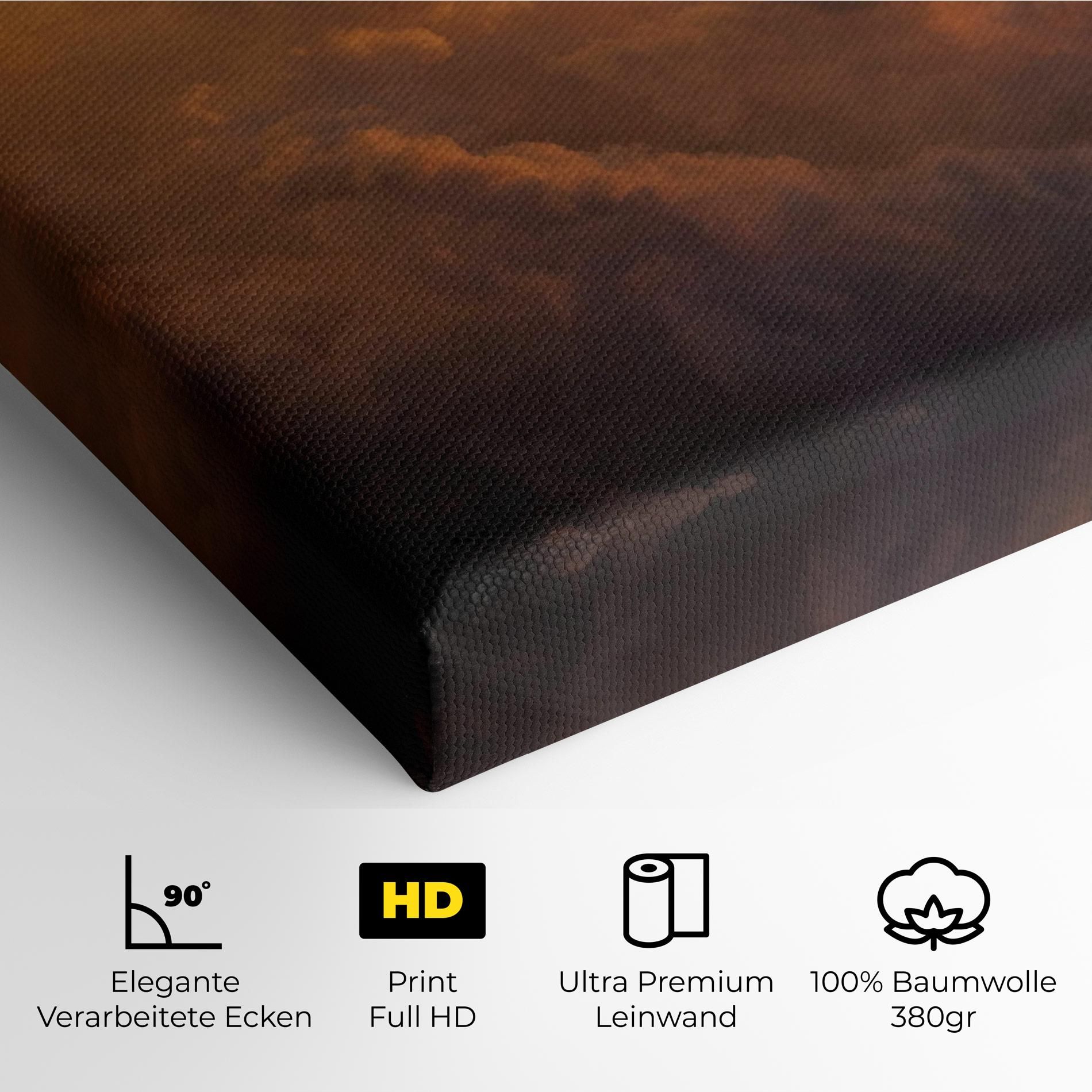 Brown Orange Clouds mockup 4