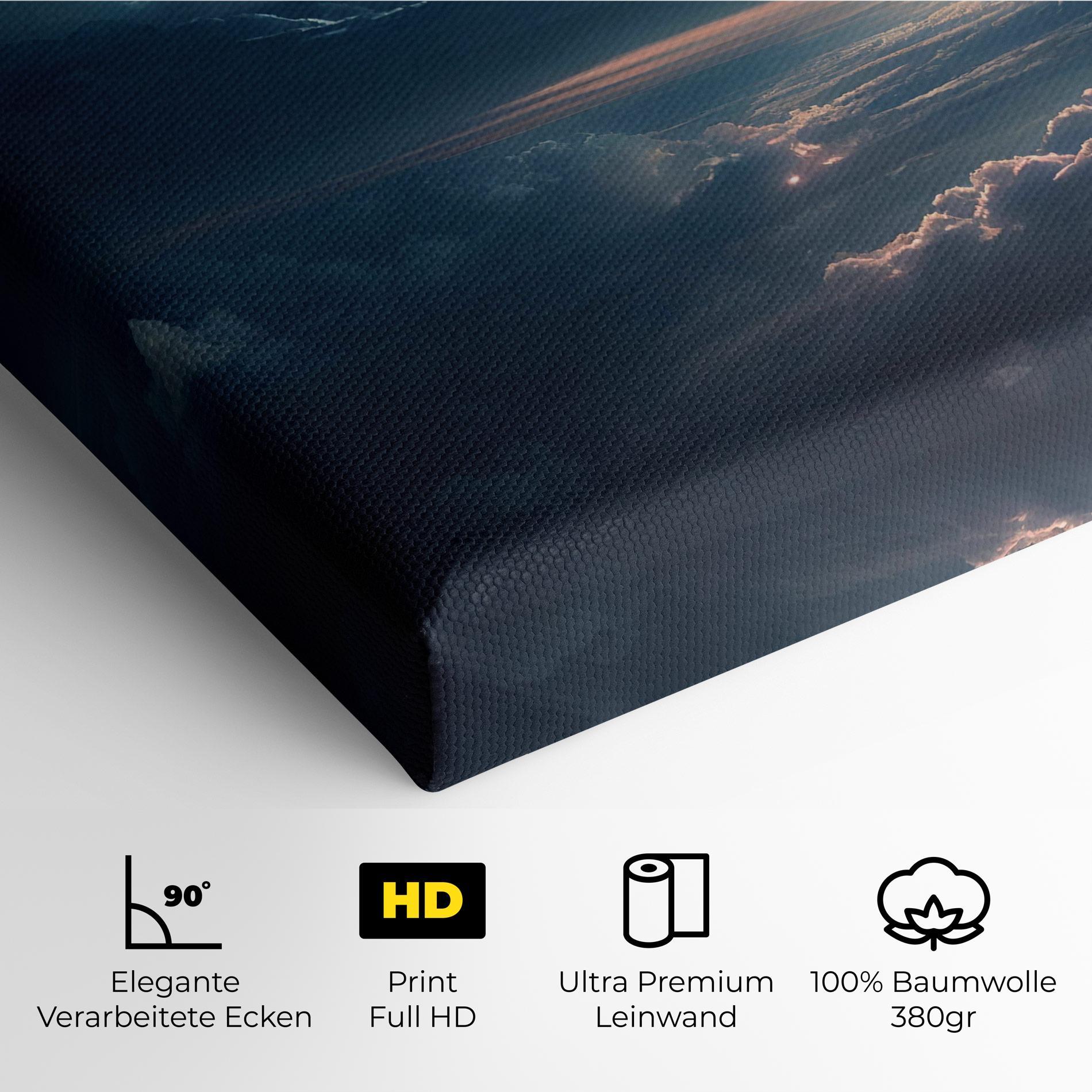 Leinwandbild Dark Clouds mockup 4