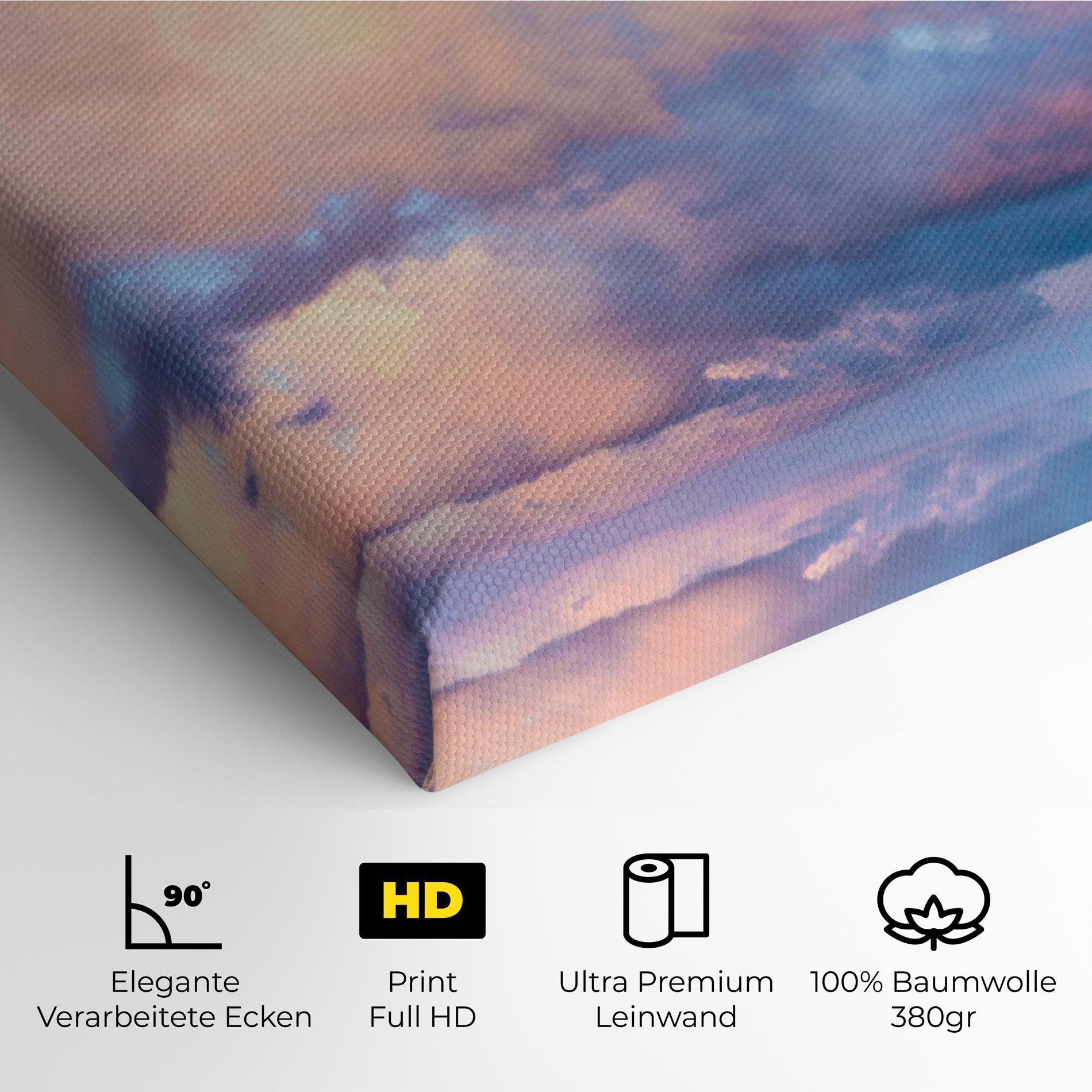 Leinwandbild Dreamy Pink Clouds mockup 4