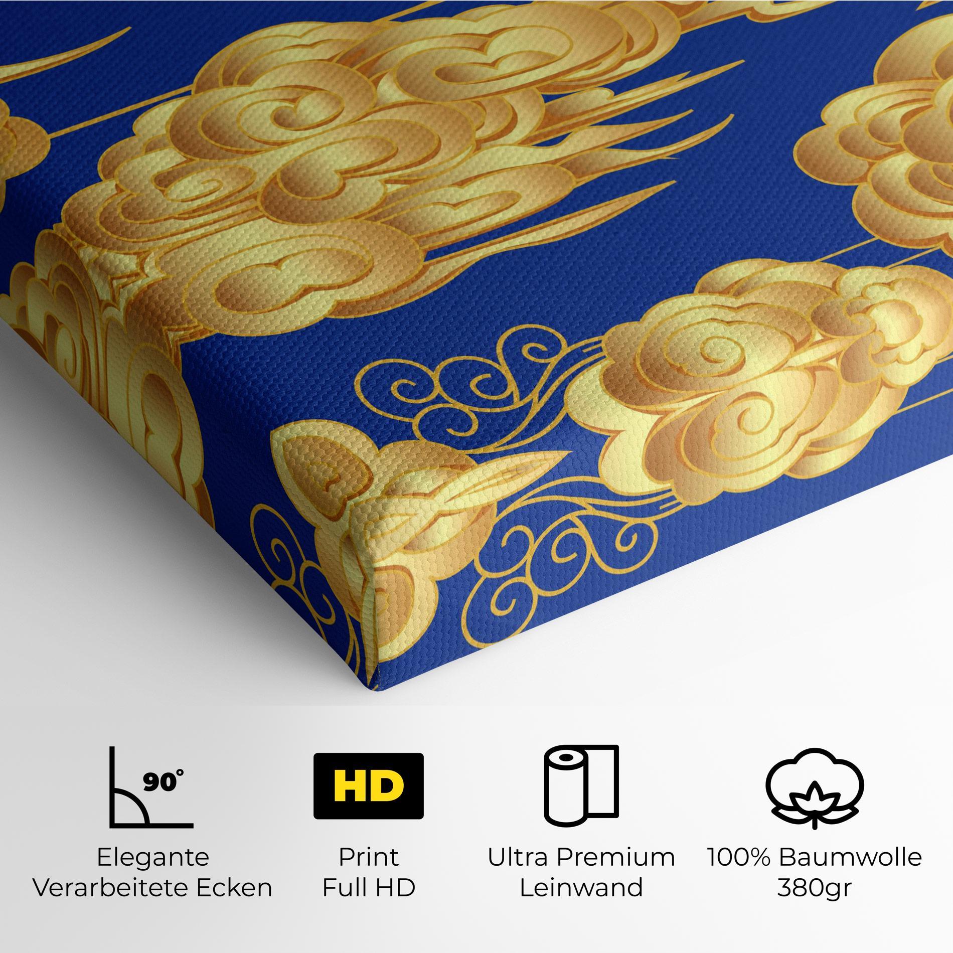 Leinwandbild Gold Clouds mockup 4