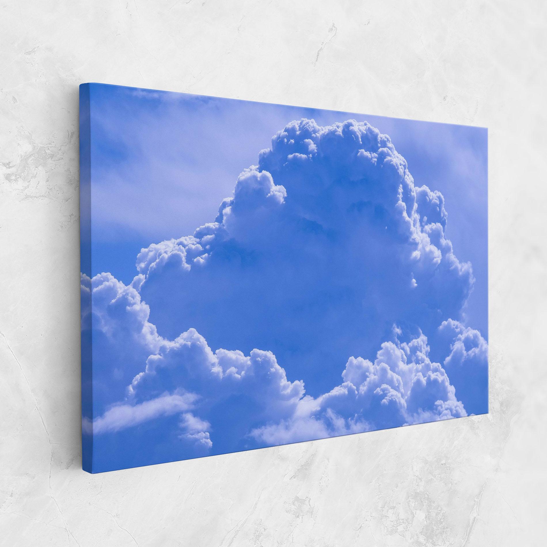 Leinwandbild Big Blue Cloud mockup 1