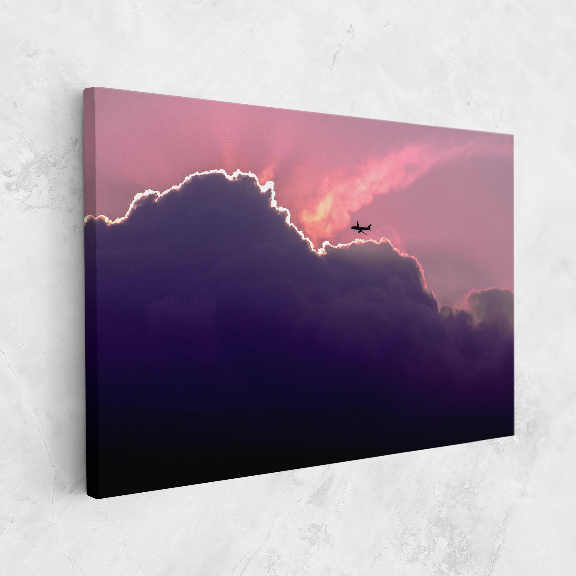 Leinwandbild Big Purple Cloud mockup 1