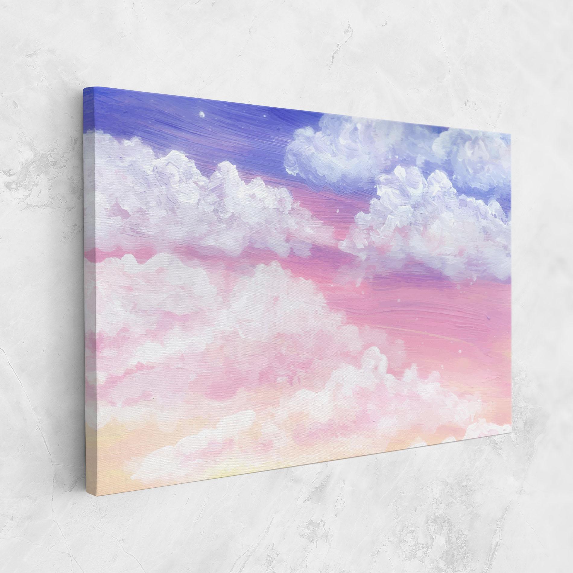 Leinwandbild Cloud Paint Texture mockup 1