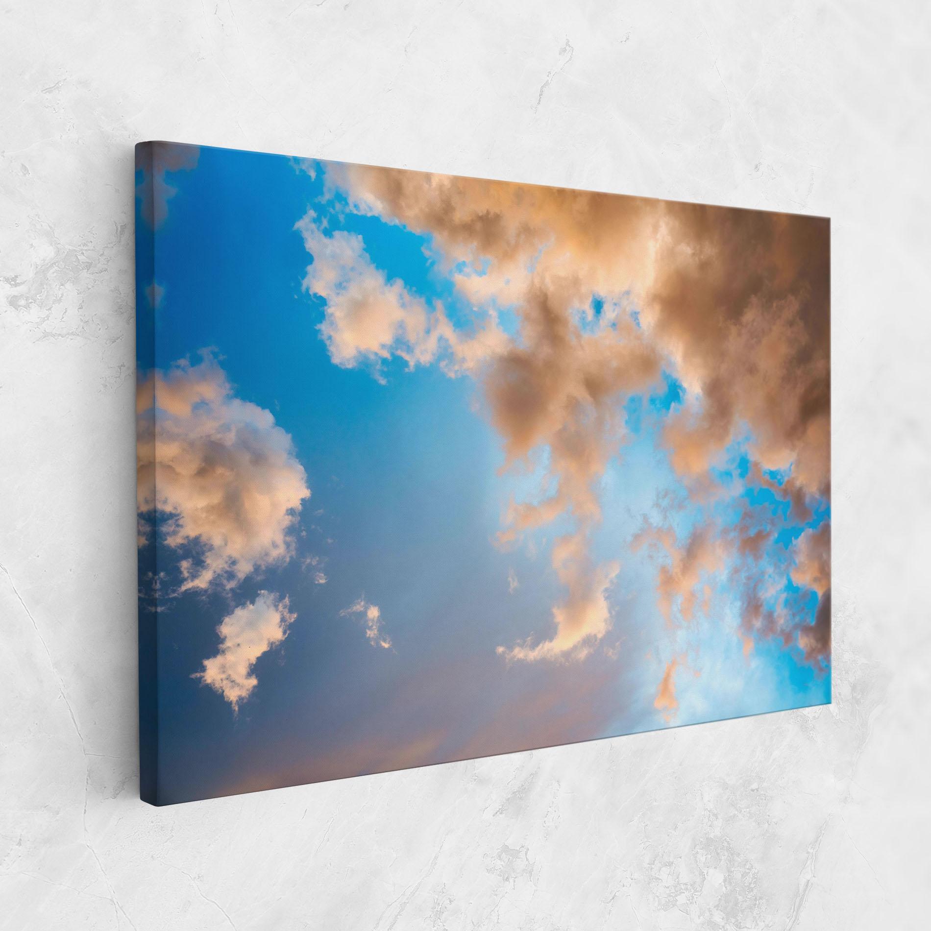 Leinwandbild Clouds Blue Sky mockup 1