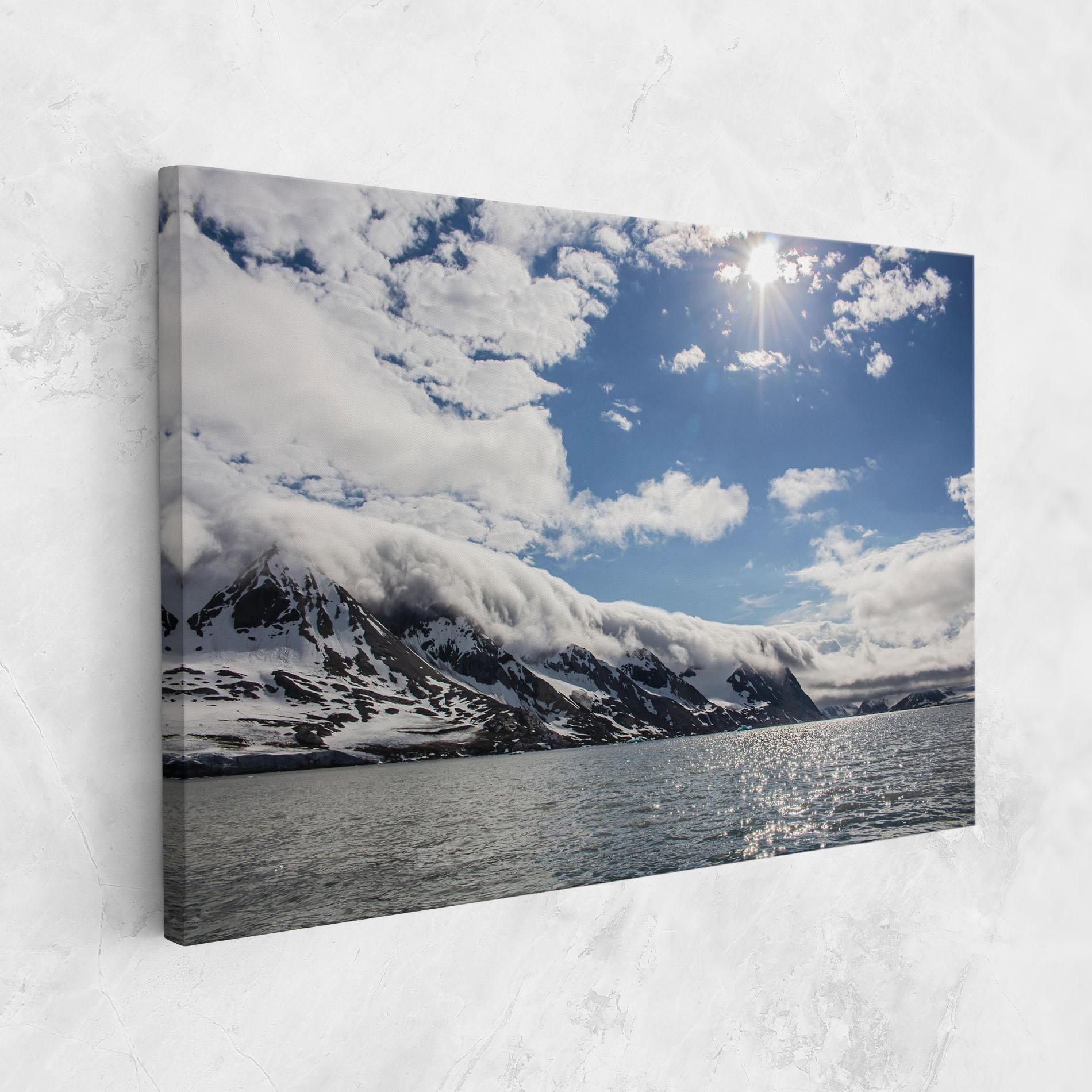 Leinwandbild Clouds Over Ice mockup 1