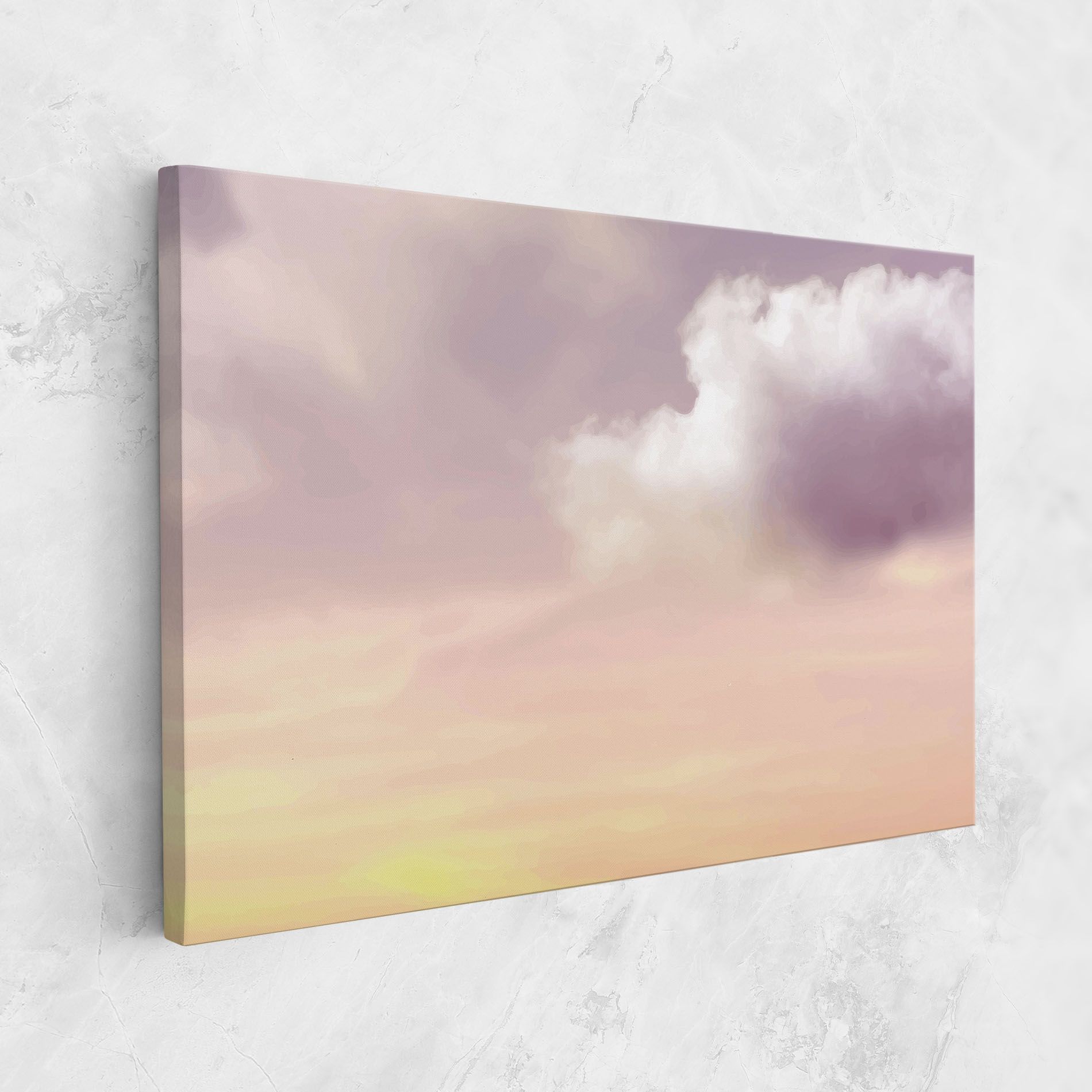 Clouds Watercolor Cream mockup 1