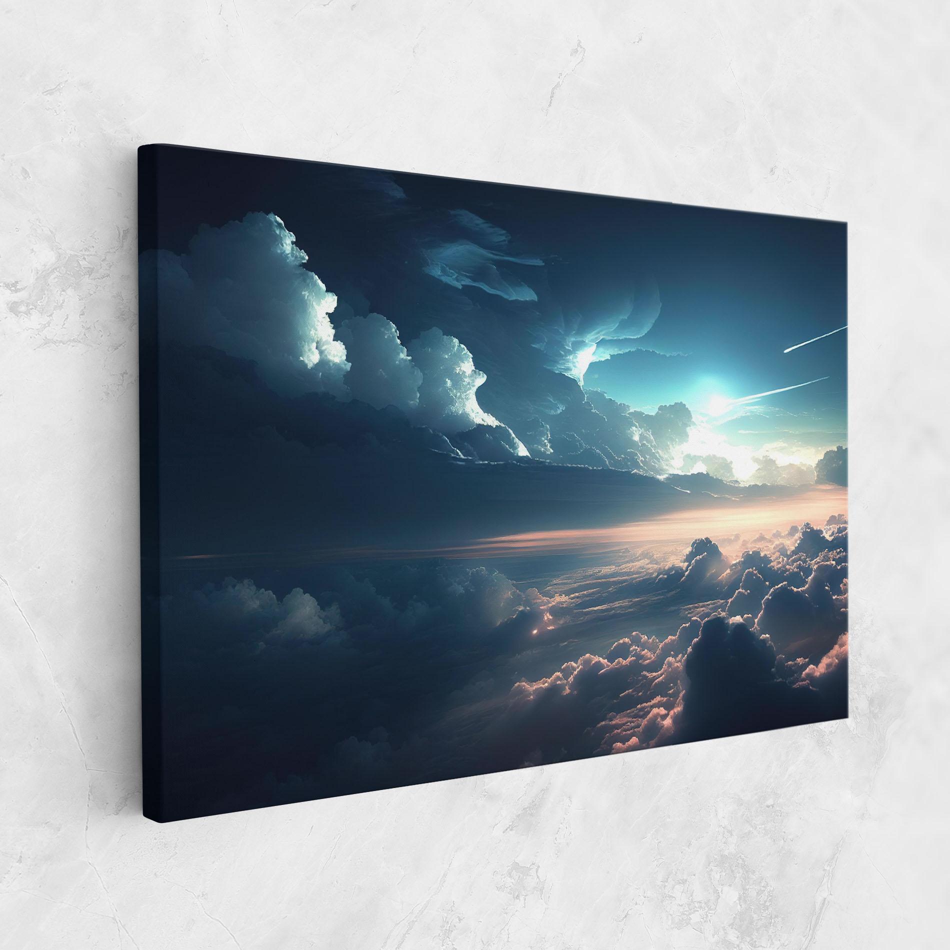 Leinwandbild Dark Clouds mockup 1