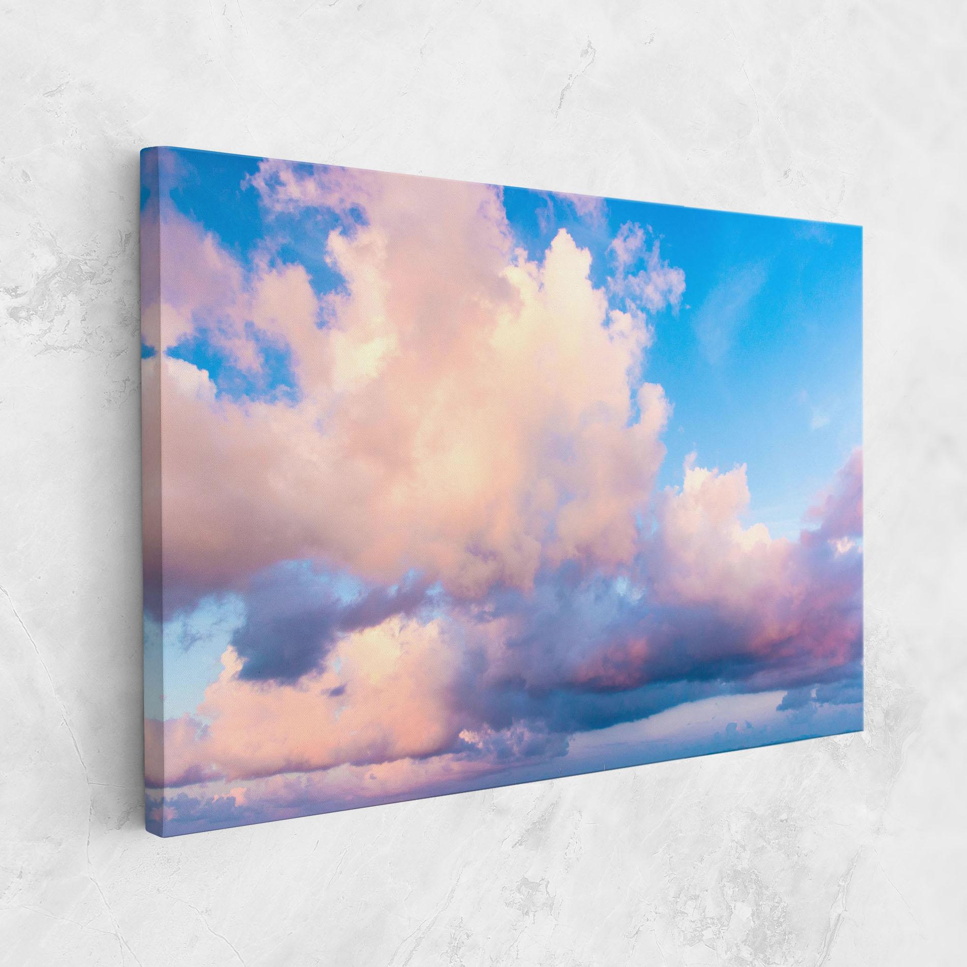 Leinwandbild Dreamy Pink Clouds mockup 1