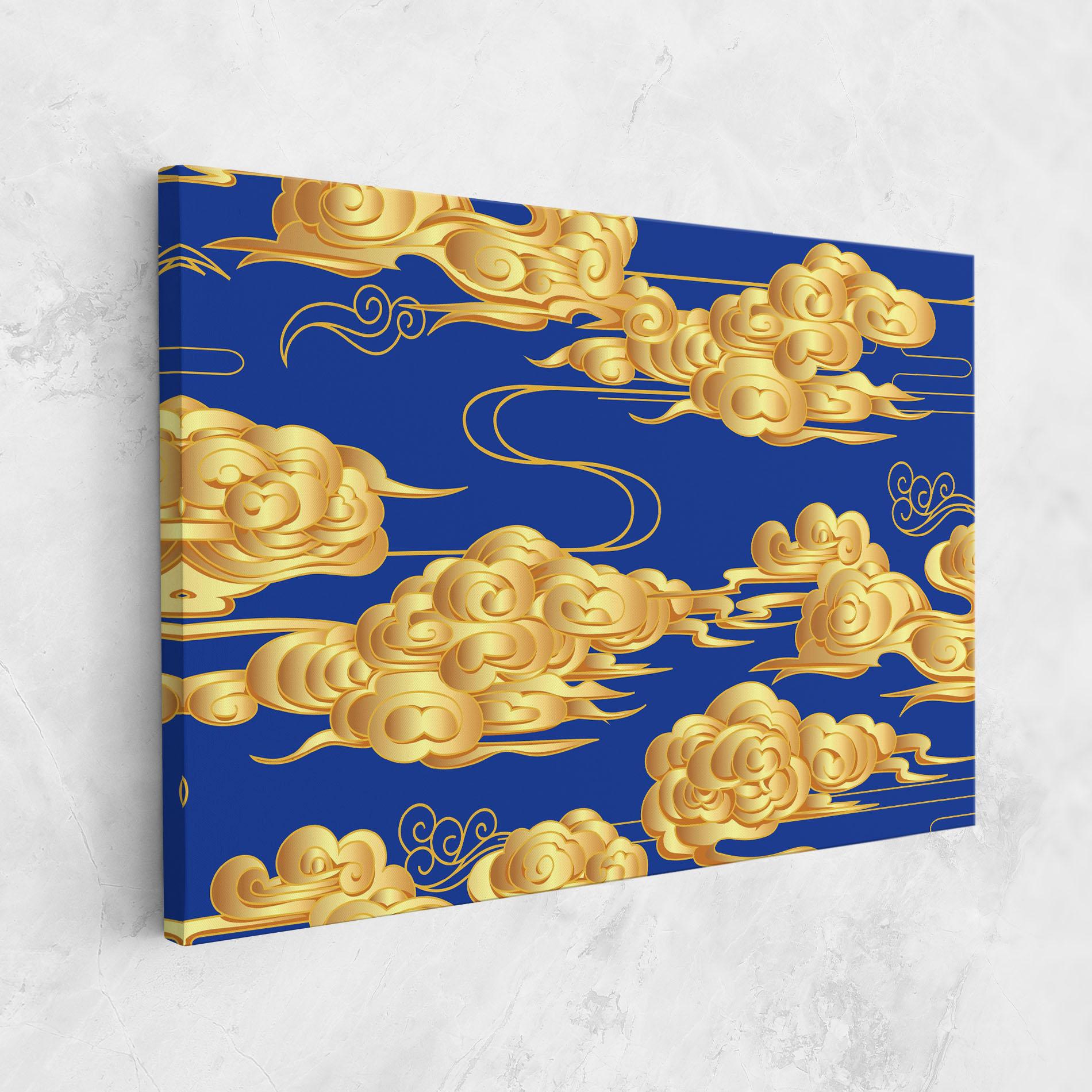 Leinwandbild Gold Clouds mockup 1