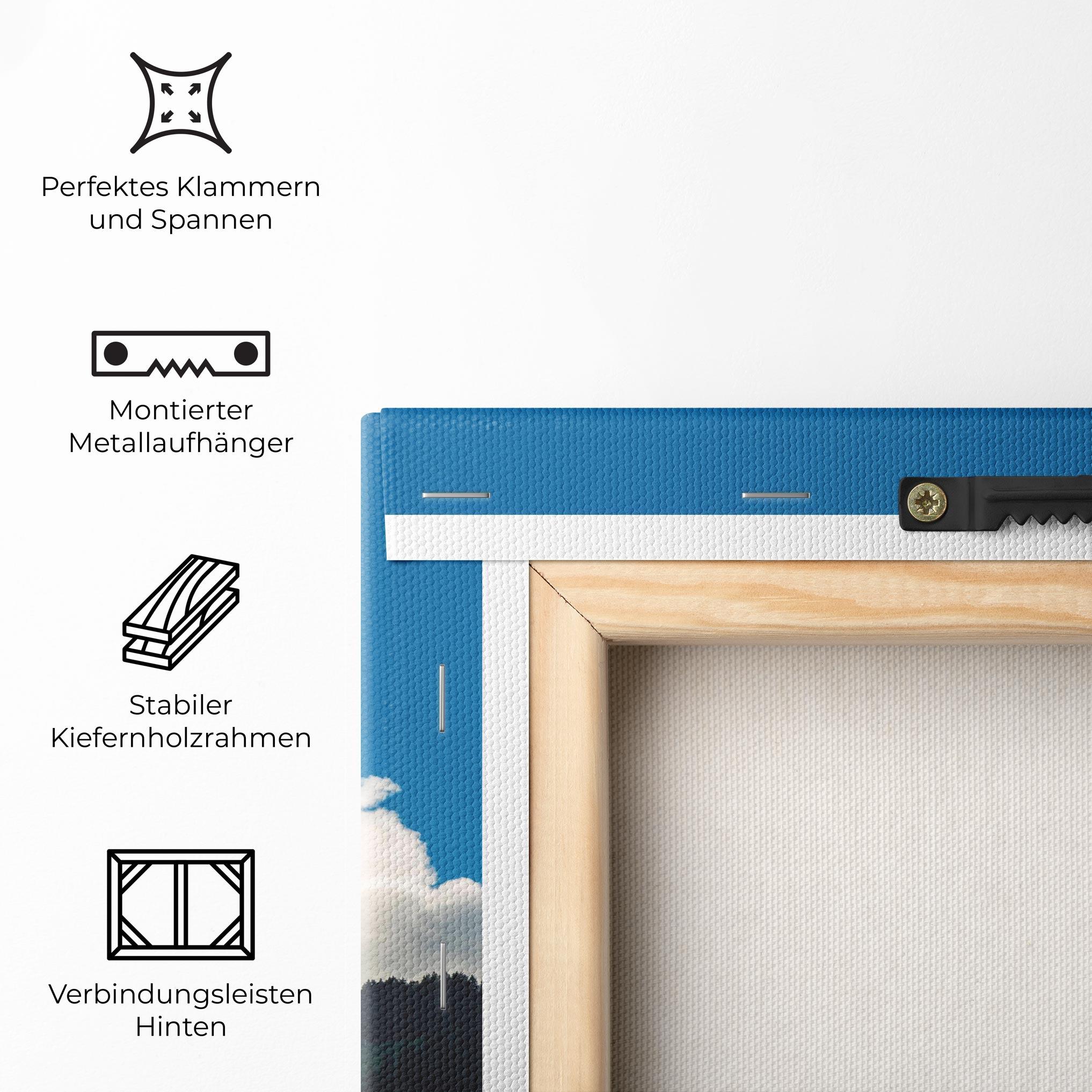 Leinwandbild Beautiful Mountain Cloud View mockup 5