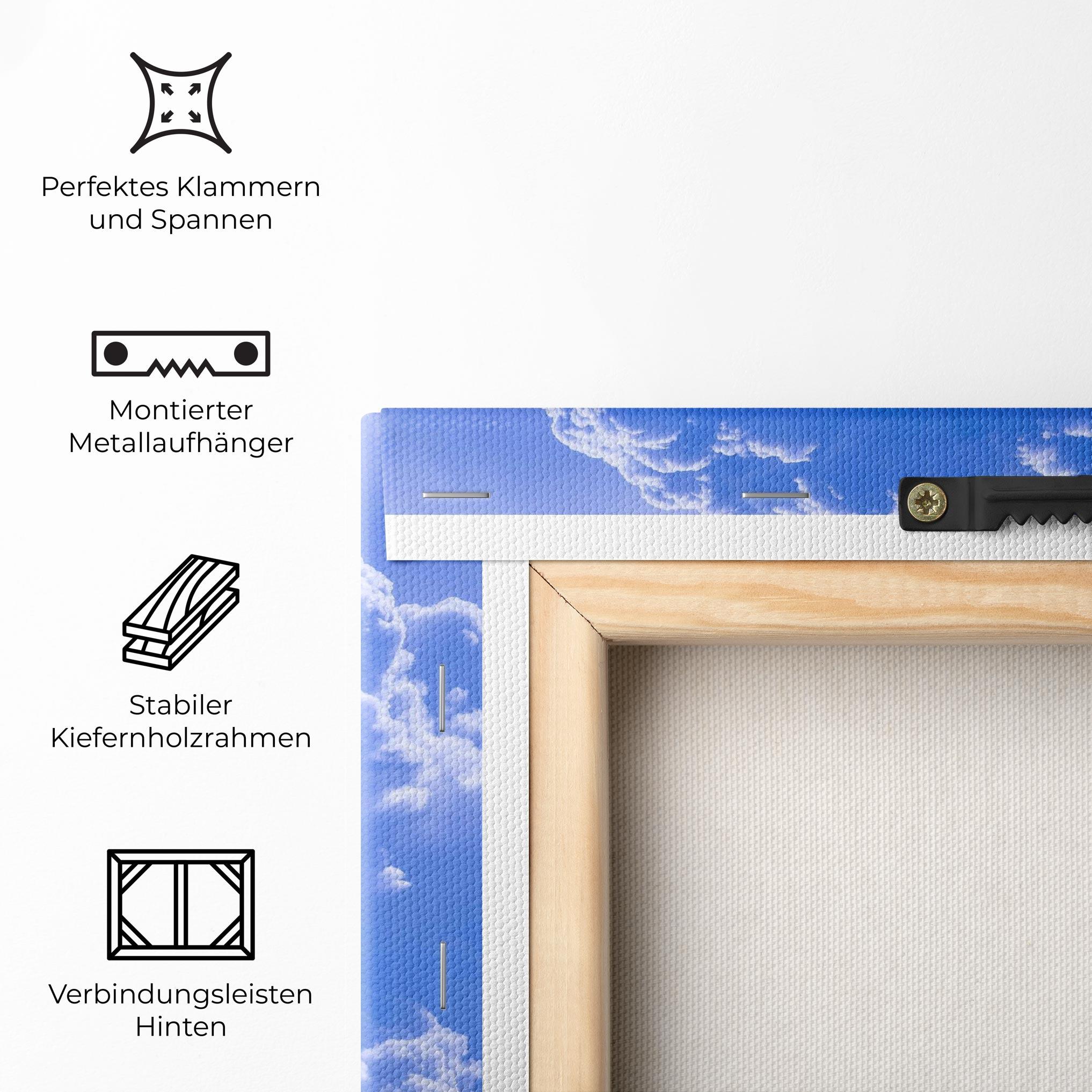Leinwandbild Big Blue Cloud mockup 5