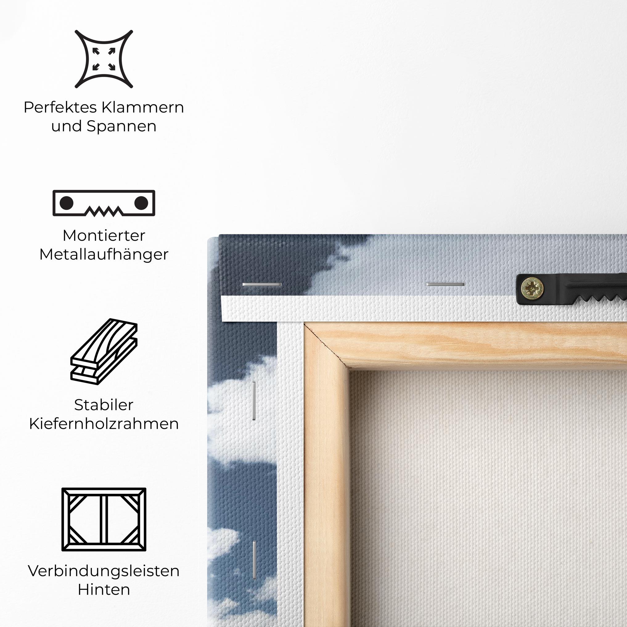 Leinwandbild Clouds Over City mockup 5